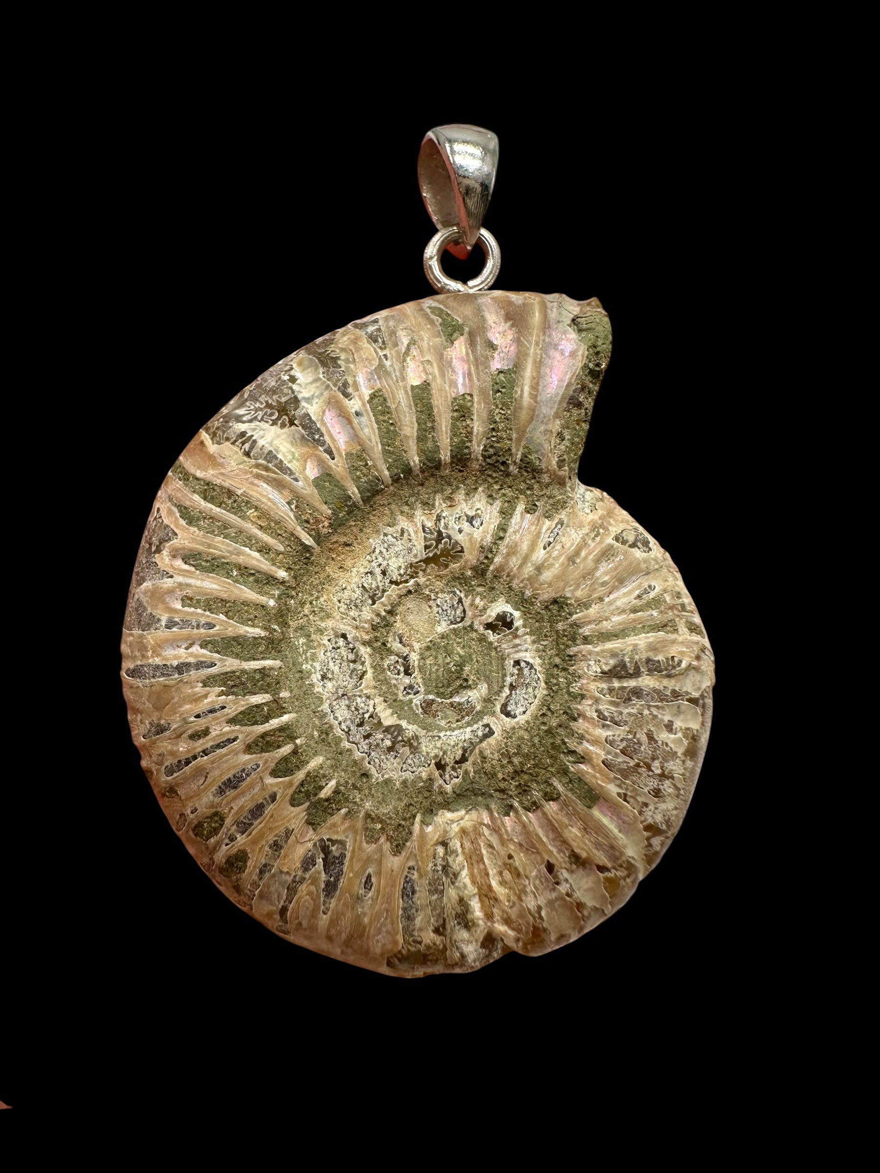 Silver ammonite pendant 13,2g – Madagascar