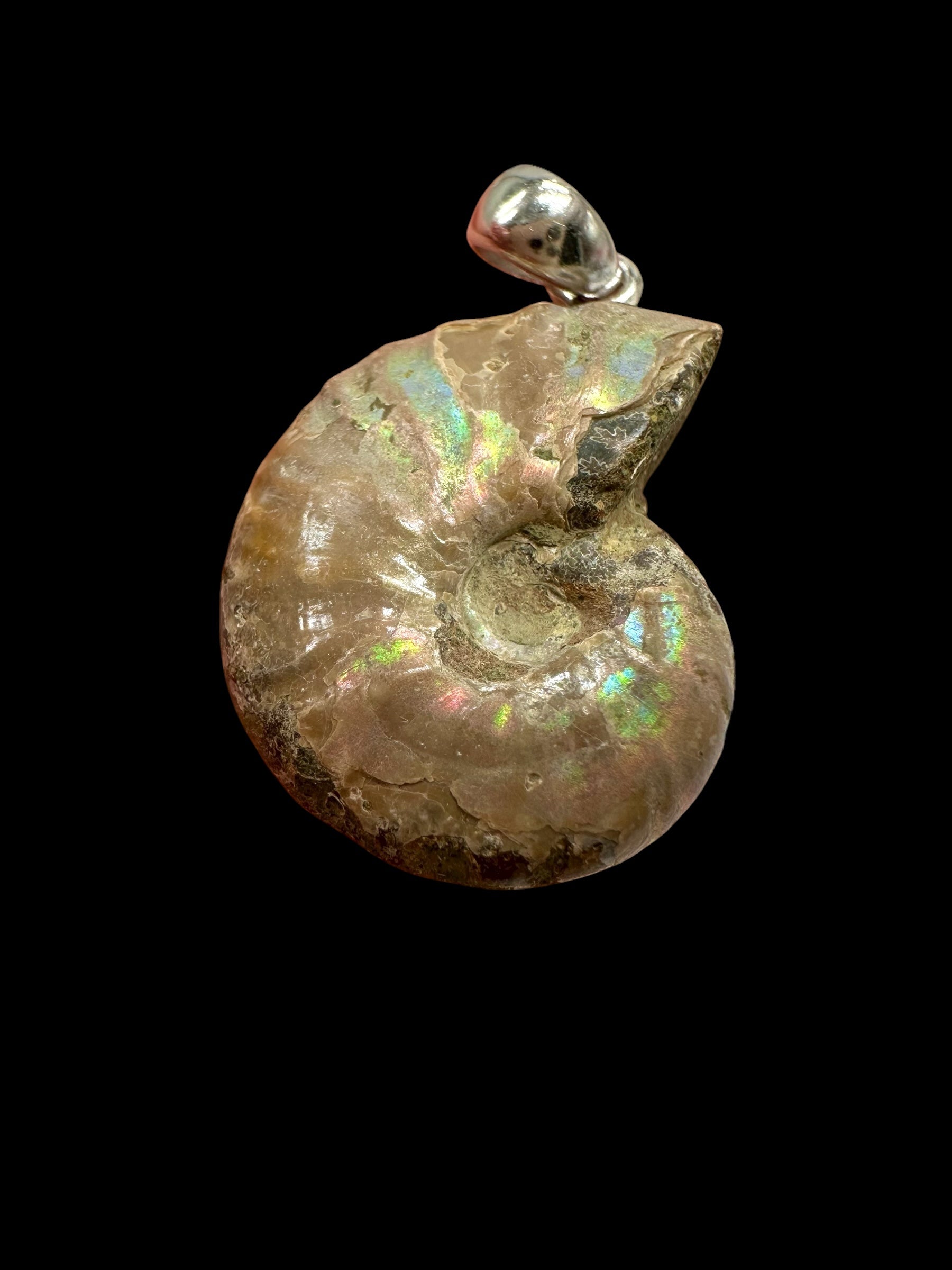 Silver ammonite pendant 6,2g – Madagascar