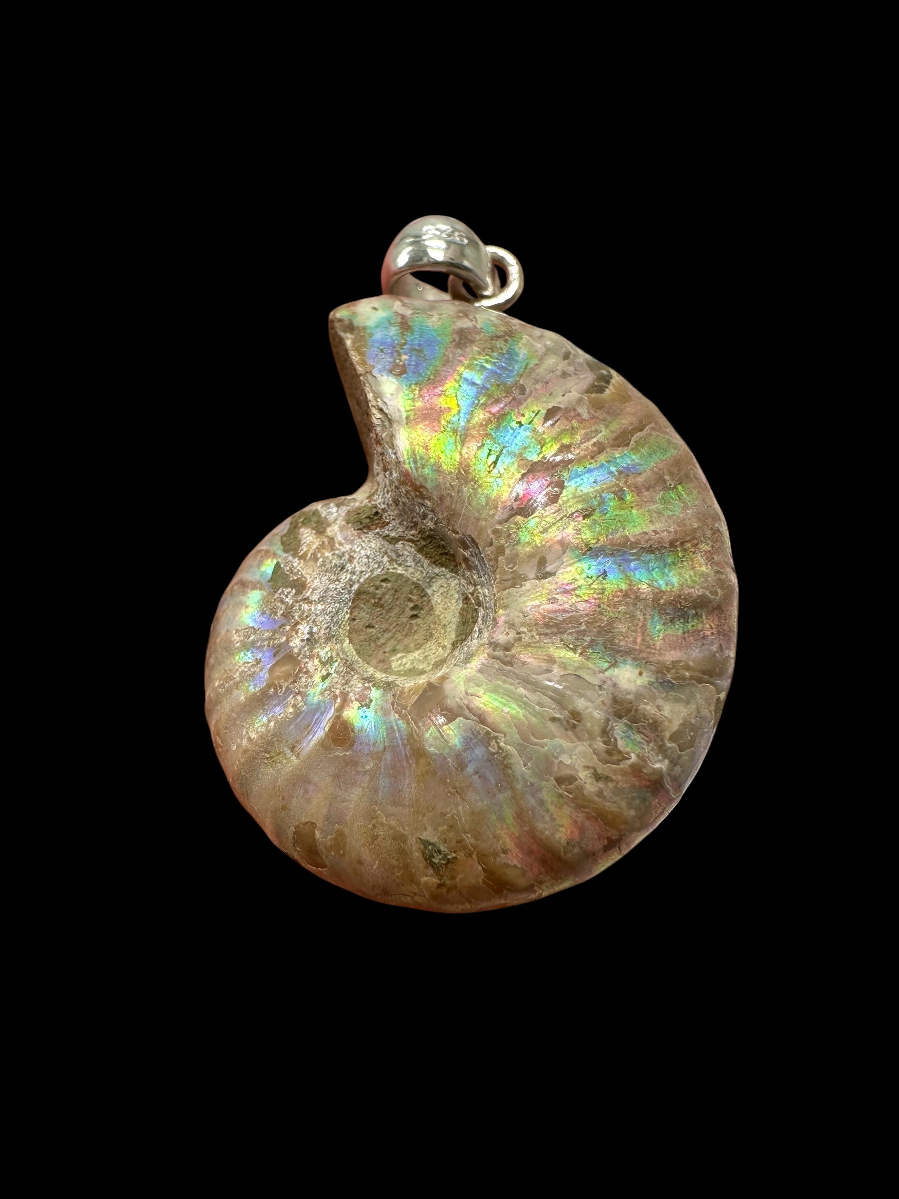 Silver ammonite pendant 11g – Madagascar - SP/AM12