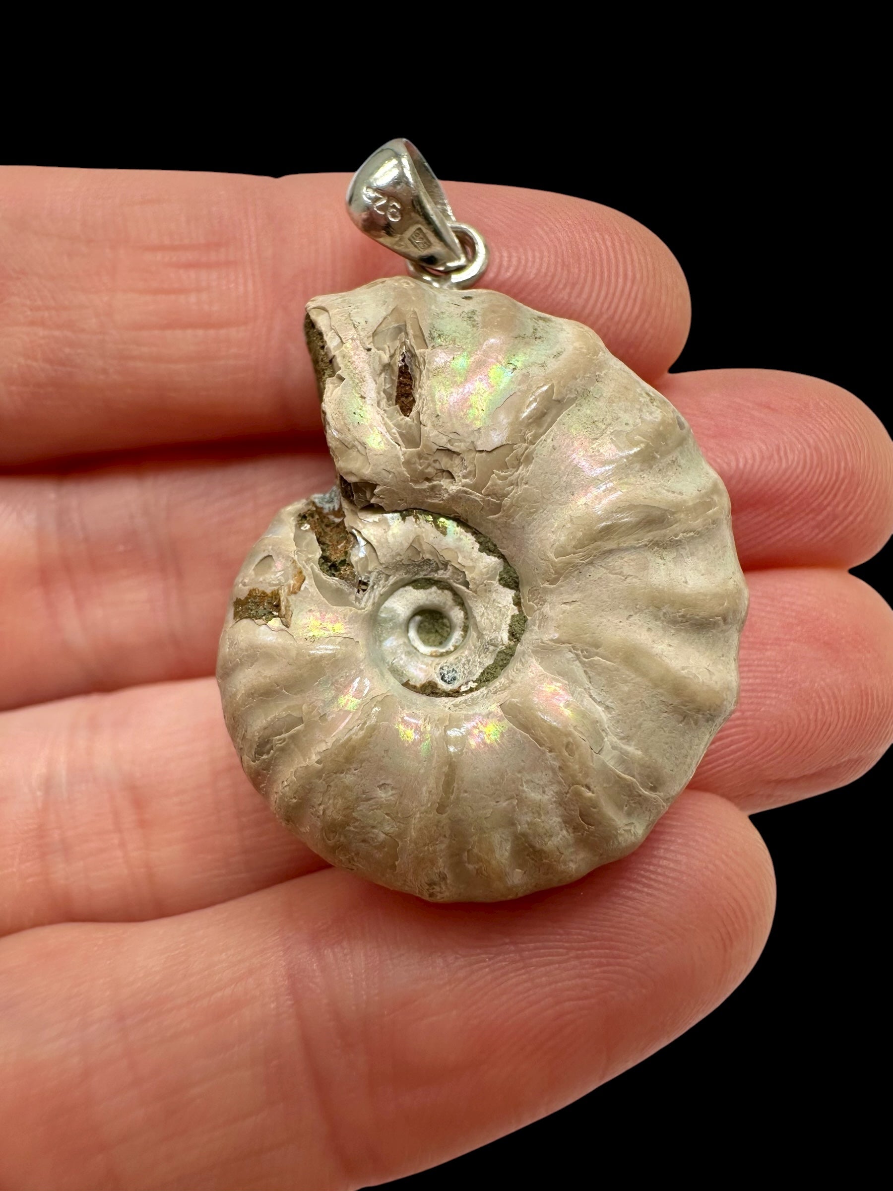 Silver ammonite pendant 9g – Madagascar - SP/AM15