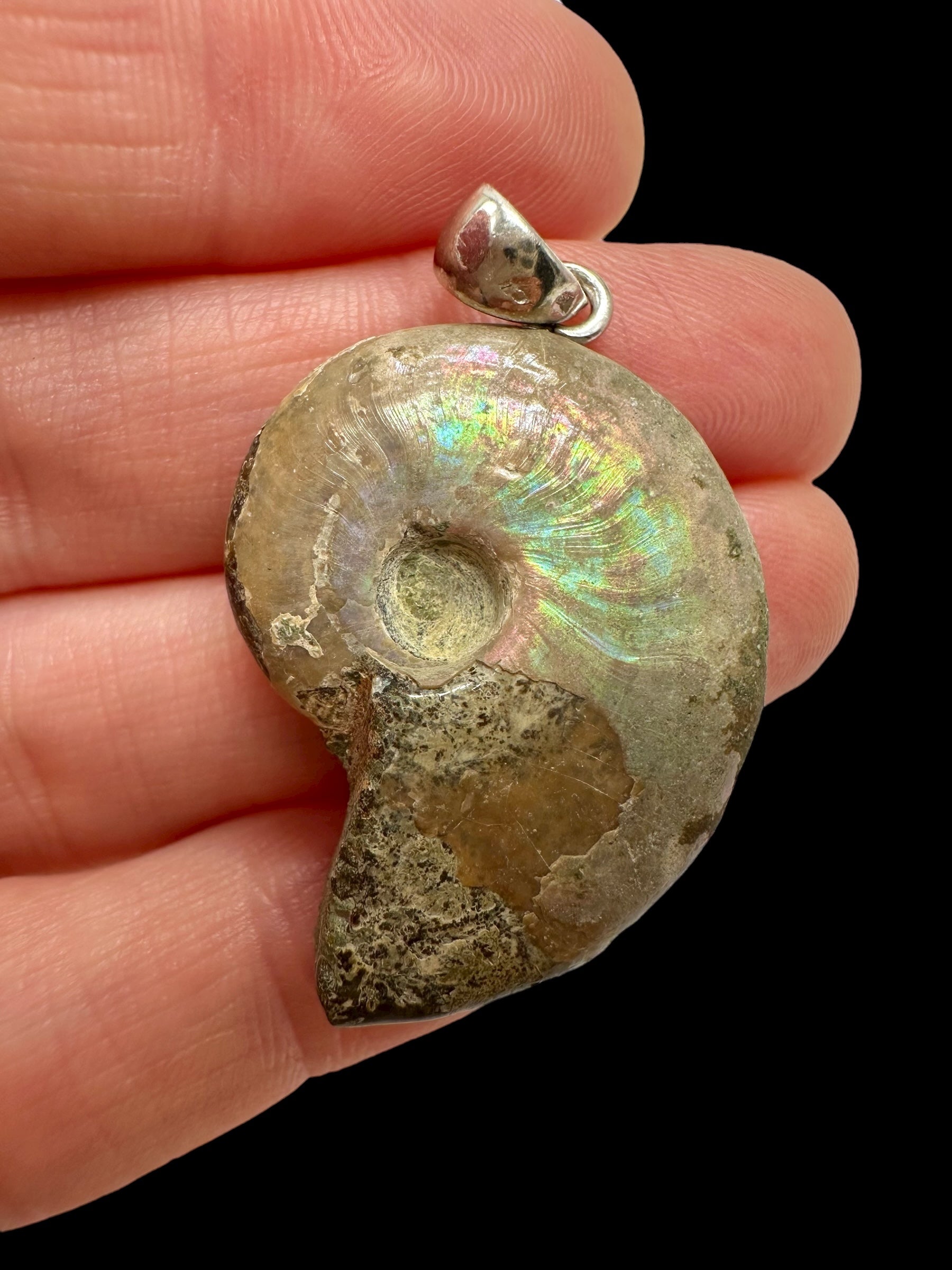 Silver ammonite pendant 7,6g – Madagascar