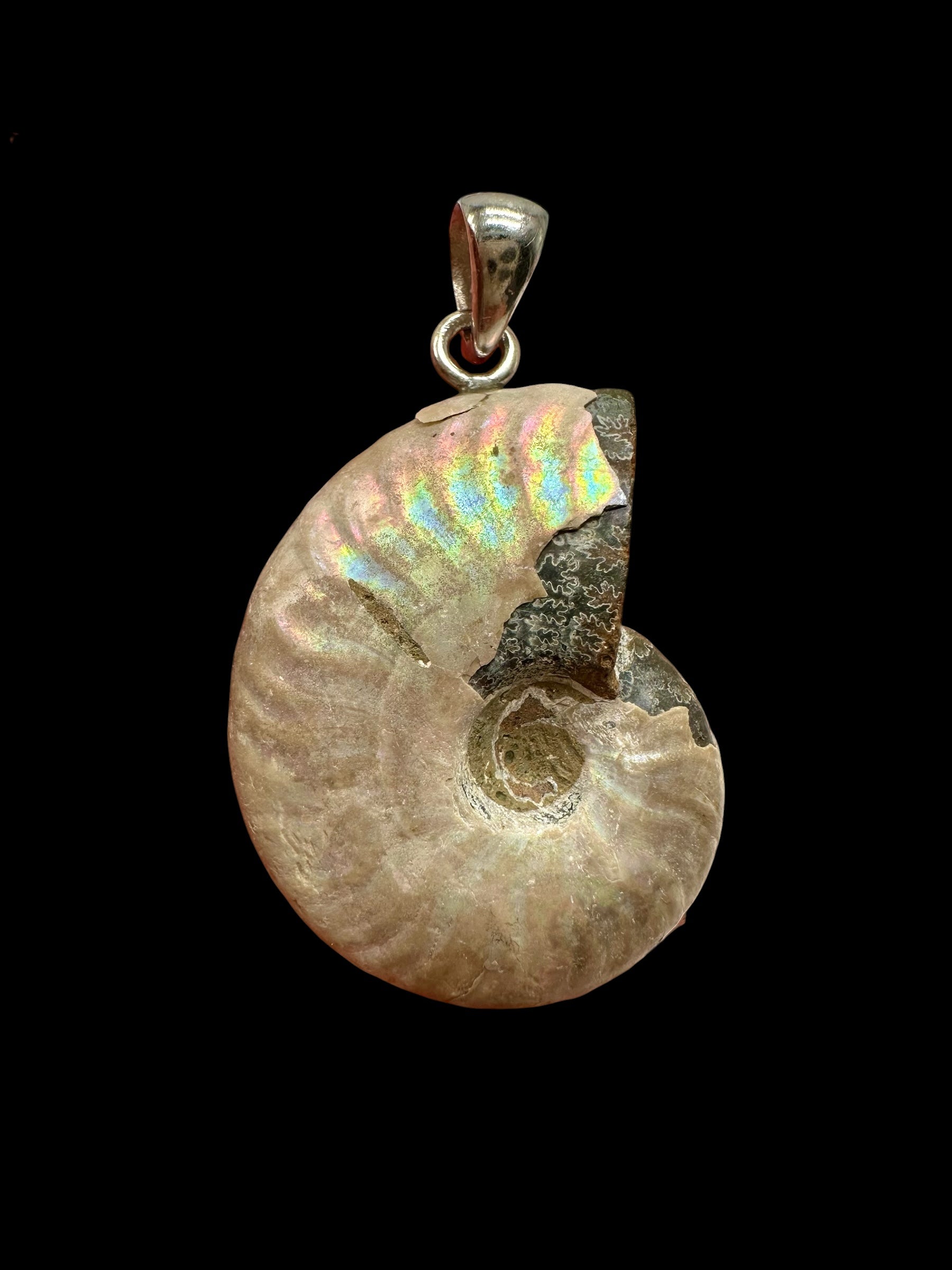 Silver ammonite pendant 7,5g – Madagascar