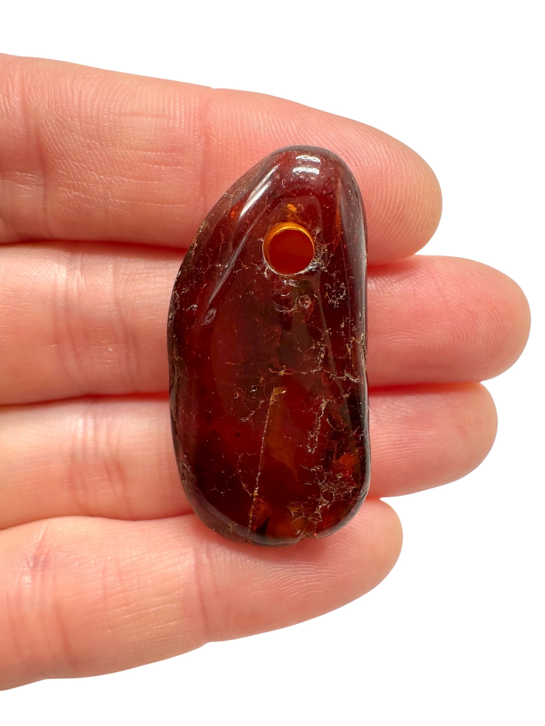 Amber with a drilled hole for hanging 3,7g – Lithuania - JND75