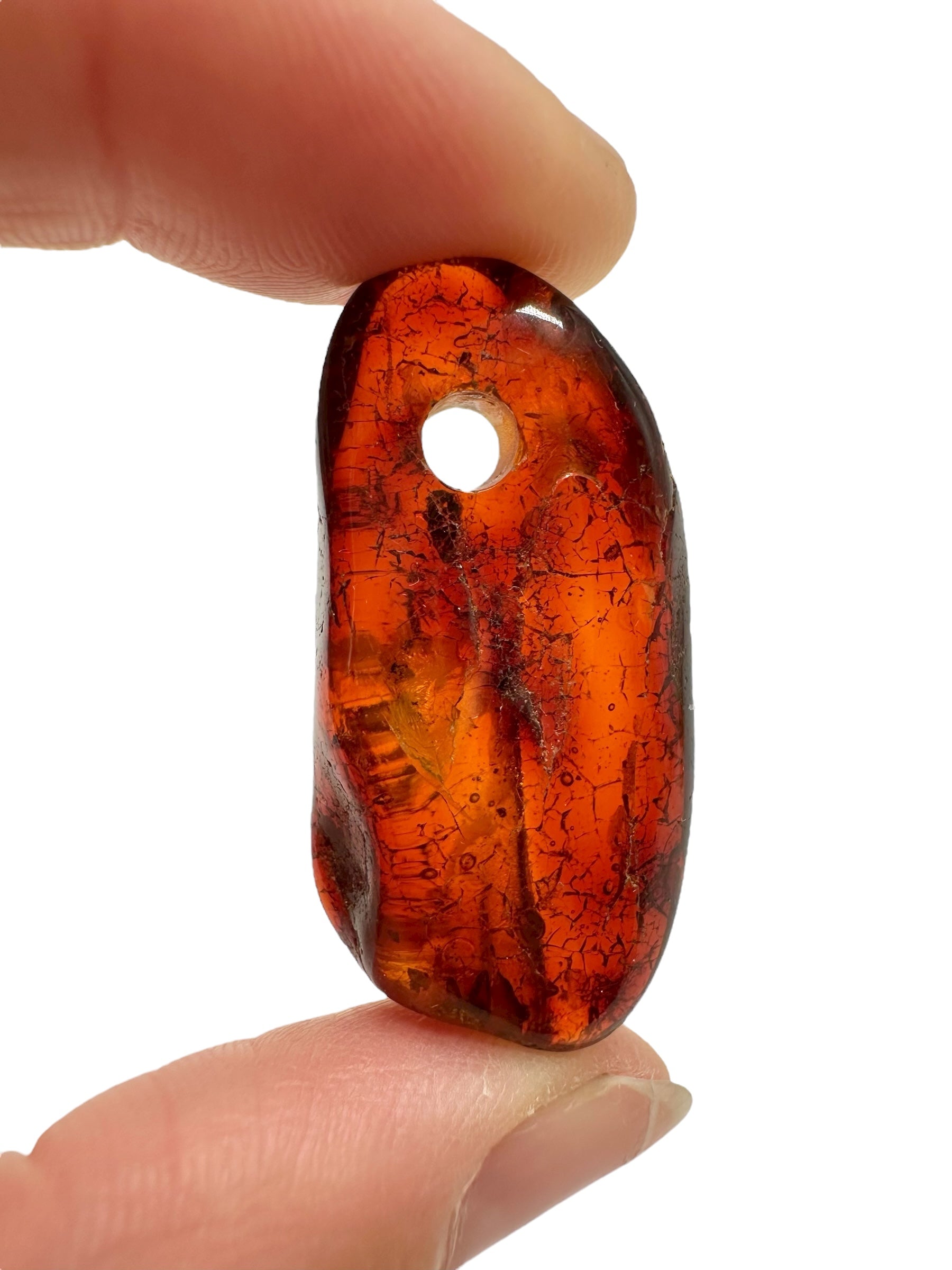 Amber with a drilled hole for hanging 3,7g – Lithuania - JND75