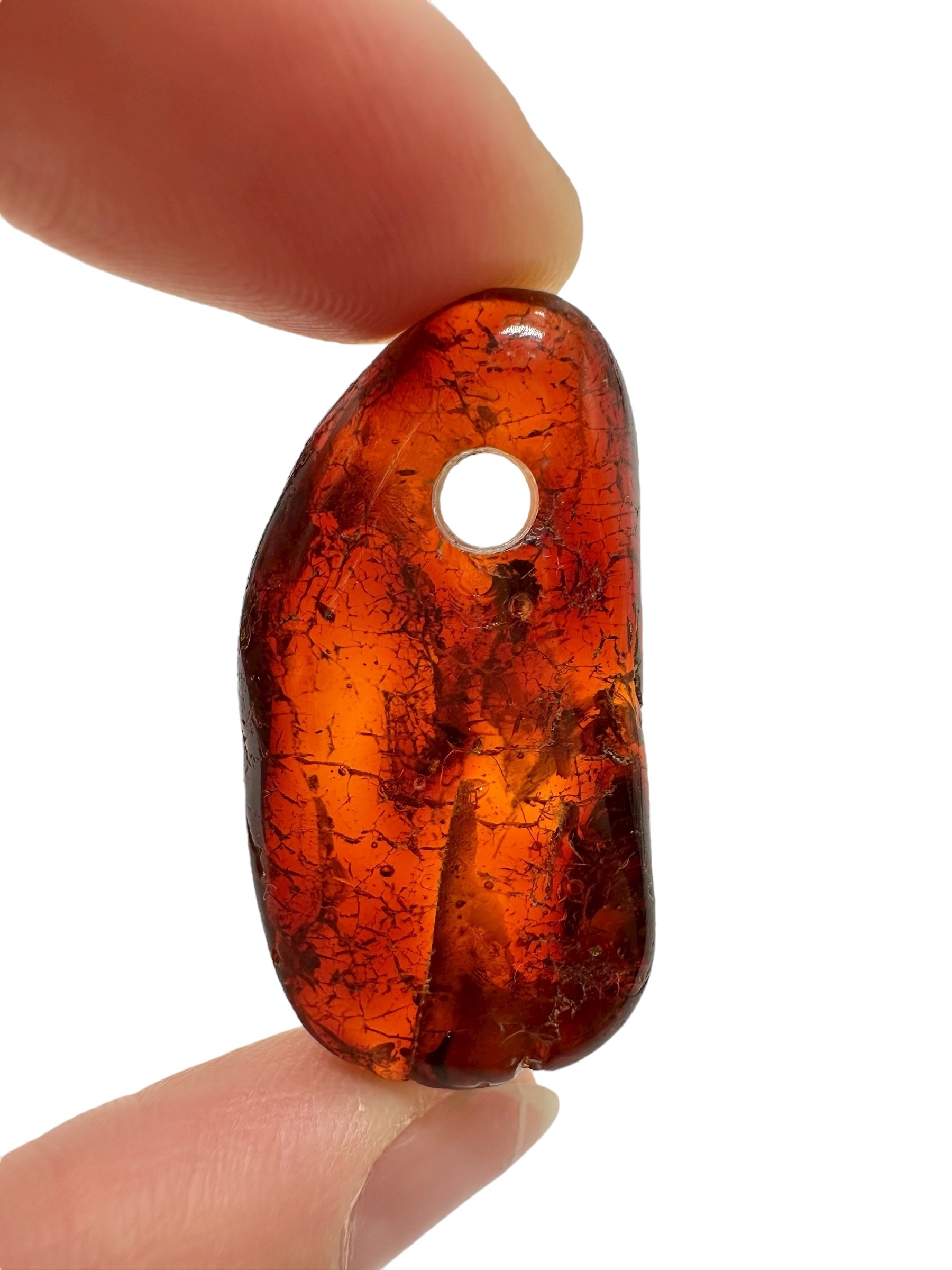 Amber with a drilled hole for hanging 3,7g – Lithuania - JND75