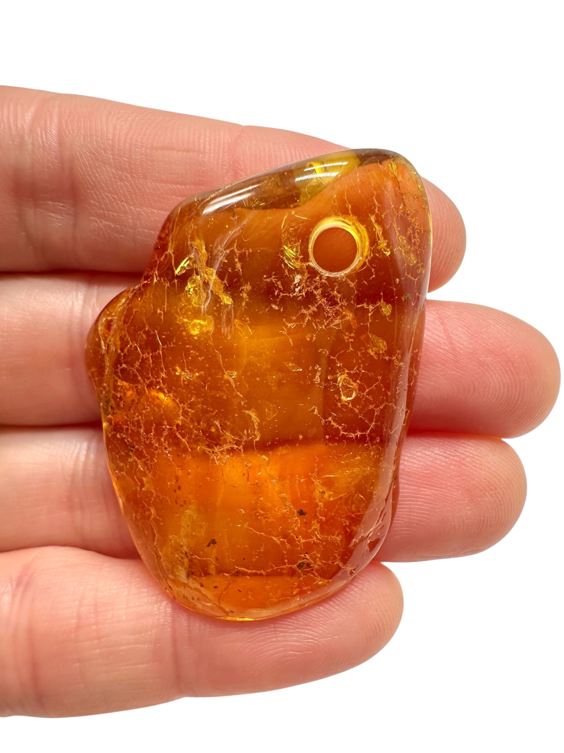 Amber with a drilled hole for hanging 6g – Lithuania - JND76