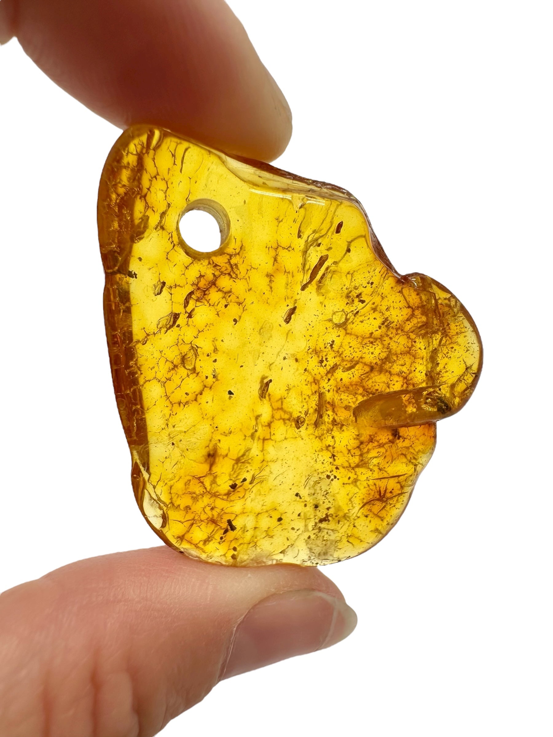 Amber with a drilled hole for hanging 6g – Lithuania - JND76