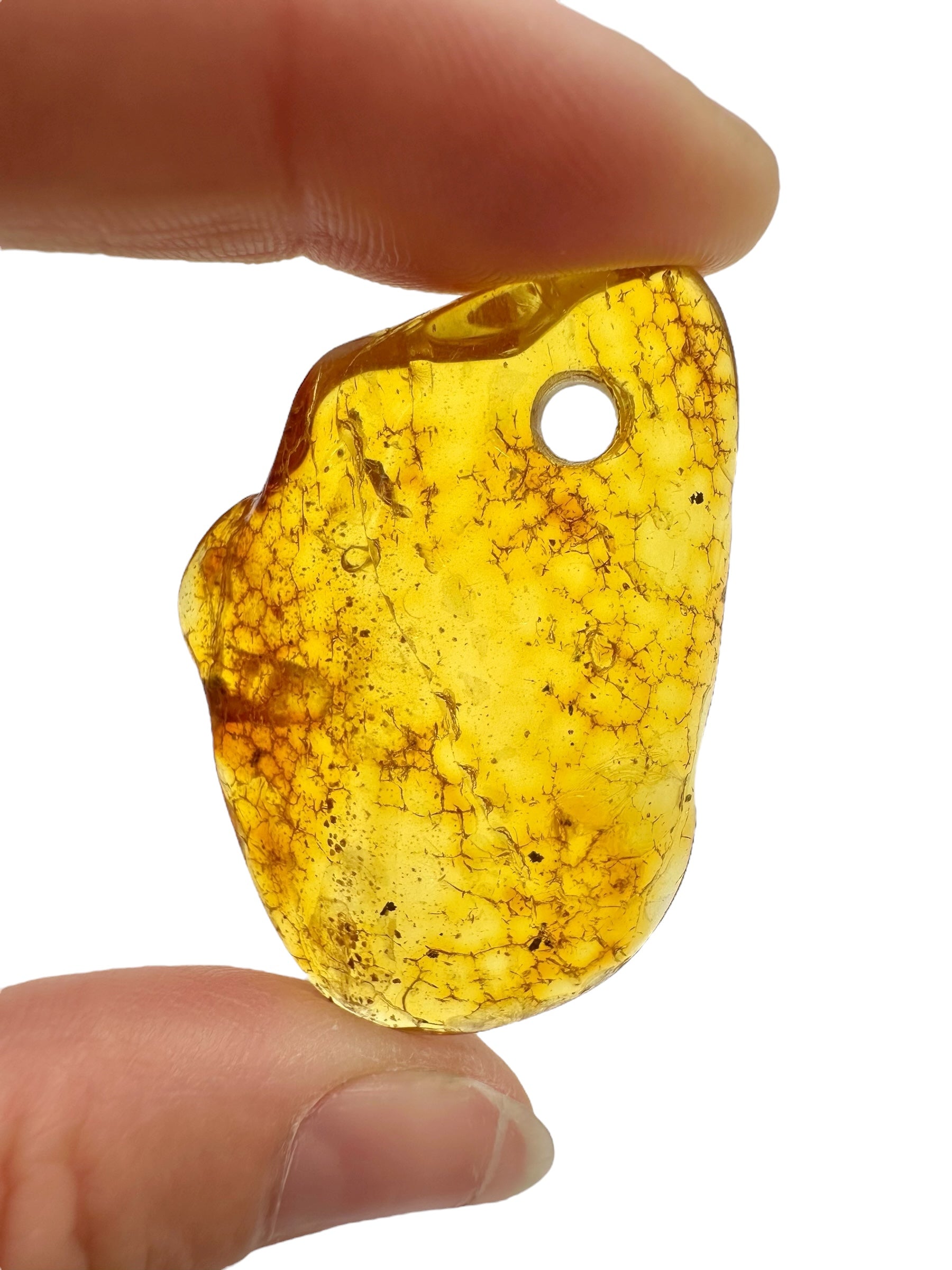 Amber with a drilled hole for hanging 6g – Lithuania - JND76