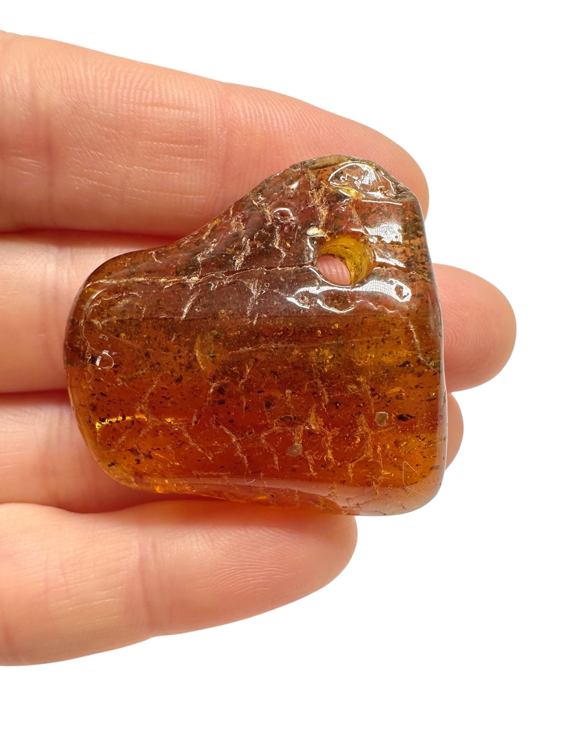 Amber with a drilled hole for hanging 7,7g – Lithuania - JND80