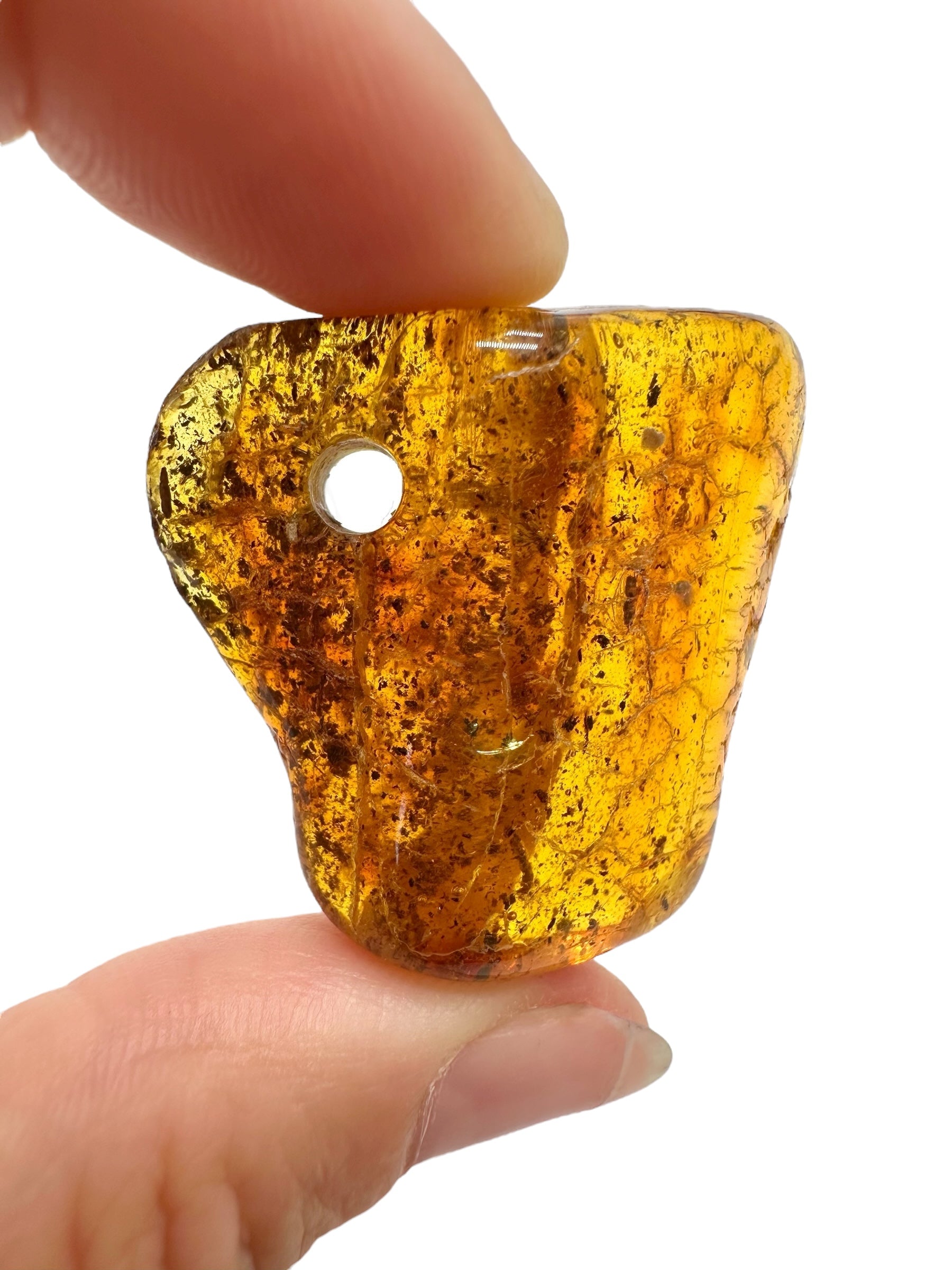 Amber with a drilled hole for hanging 7,7g – Lithuania - JND80