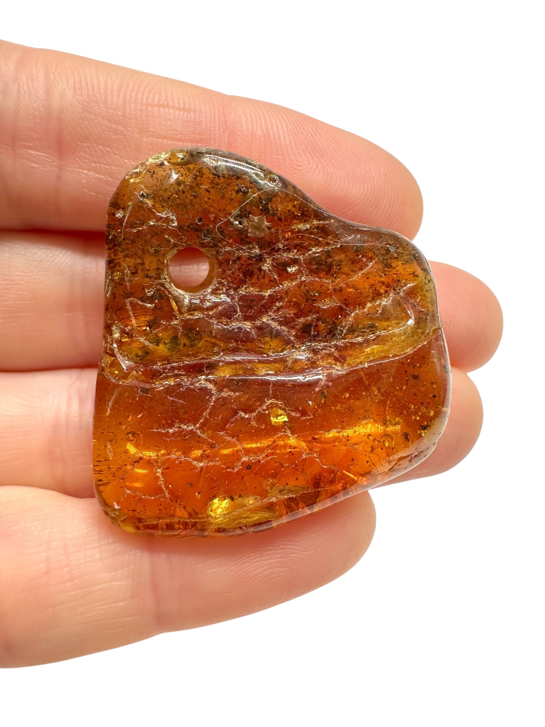 Amber with a drilled hole for hanging 7,7g – Lithuania