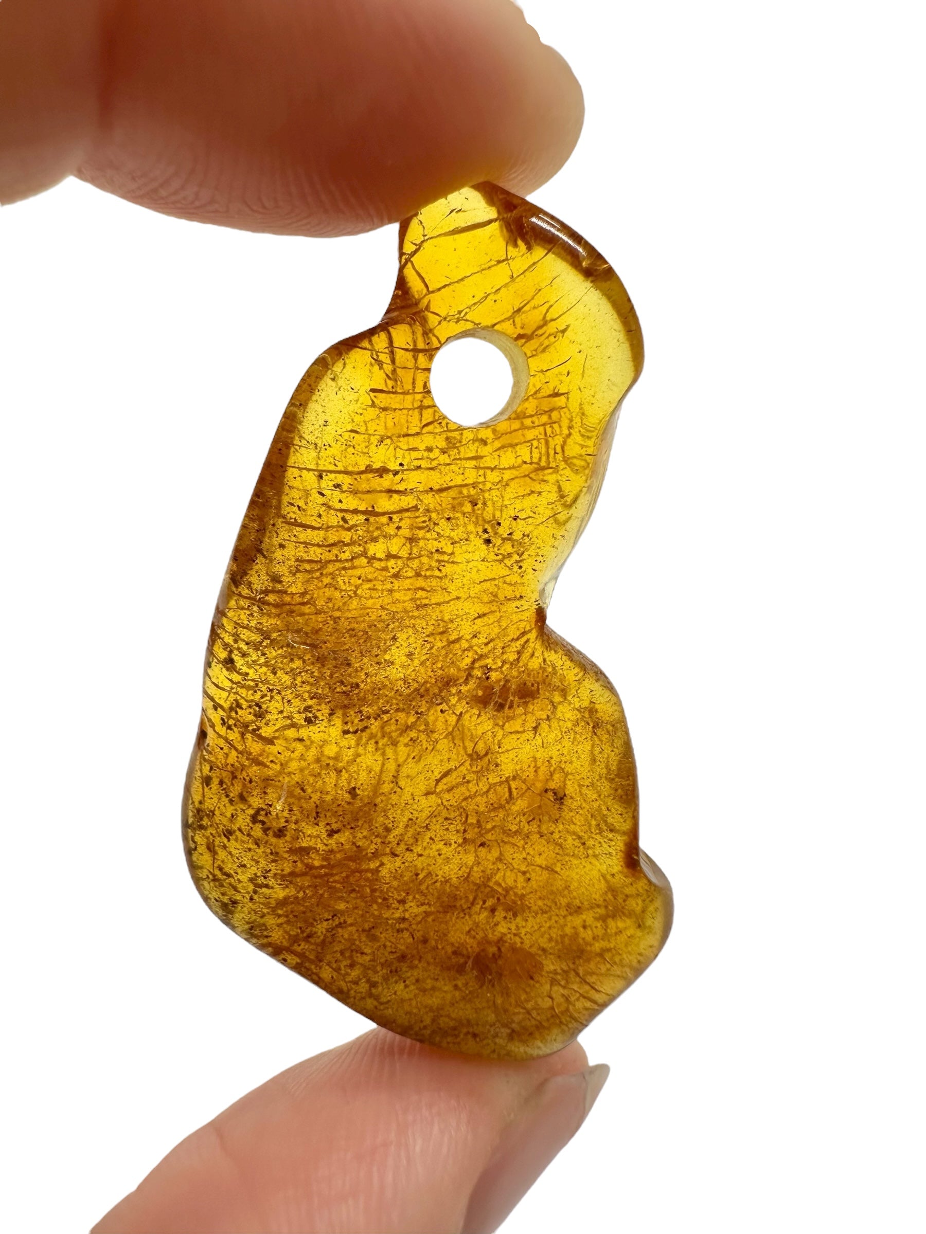 Amber with a drilled hole for hanging 3,7g – Lithuania - JND84