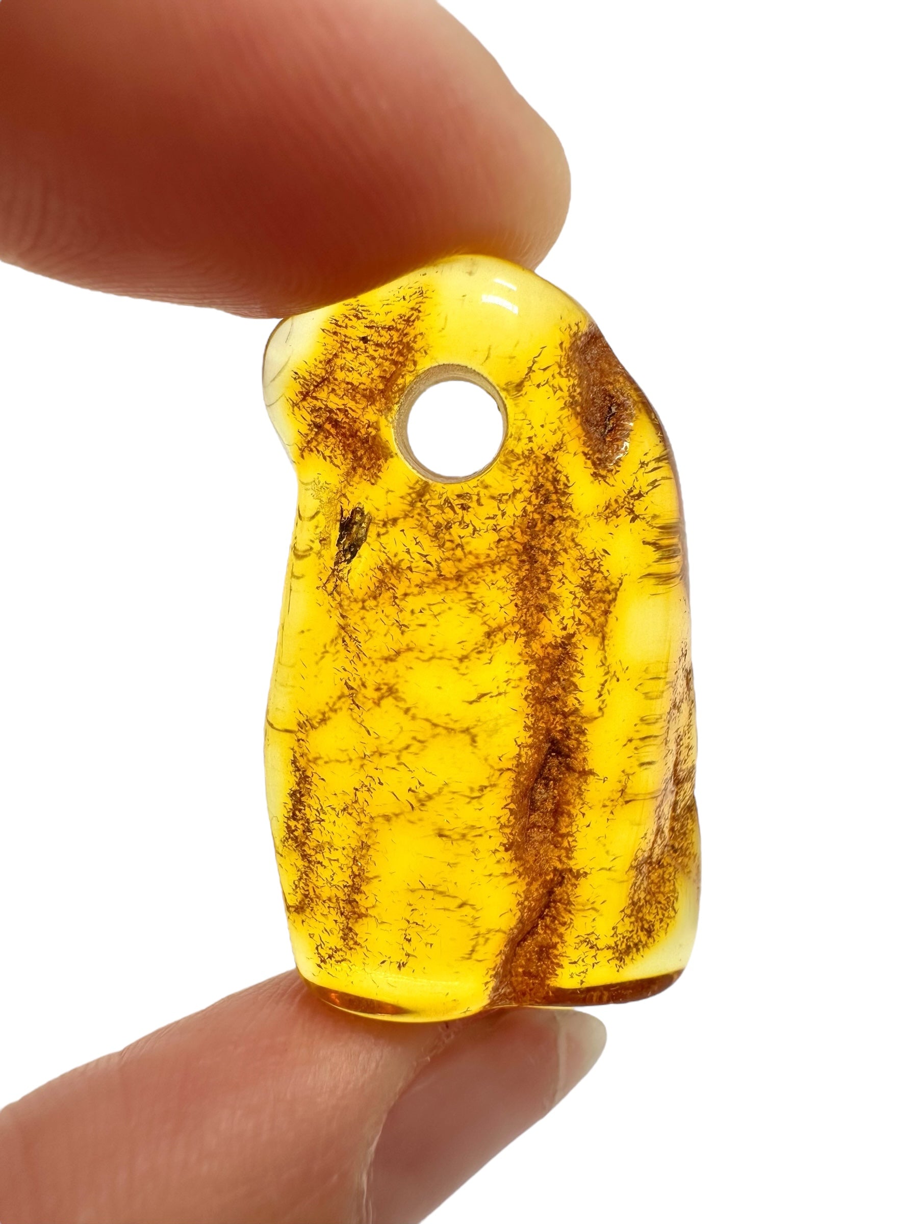 Amber with a drilled hole for hanging 3,2g – Lithuania - JND85