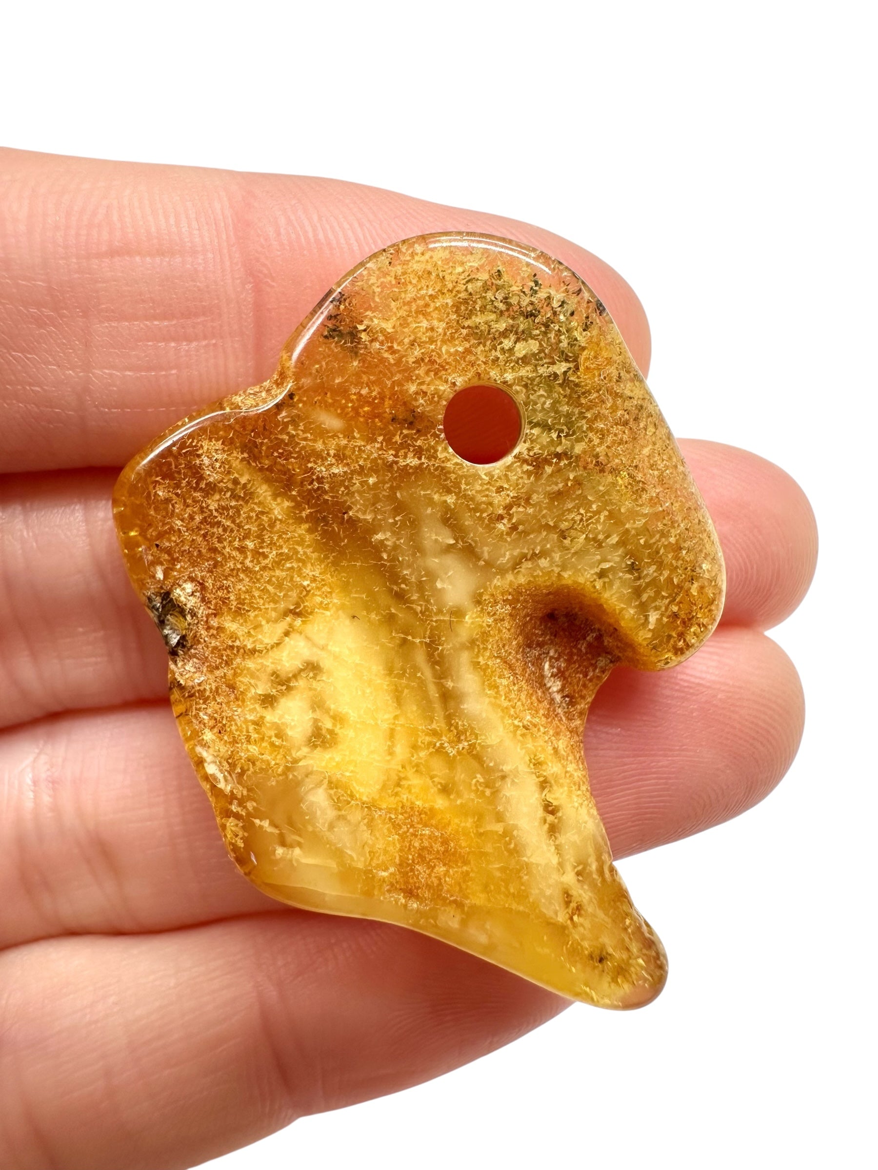 Amber with a drilled hole for hanging 3,7g – Lithuania