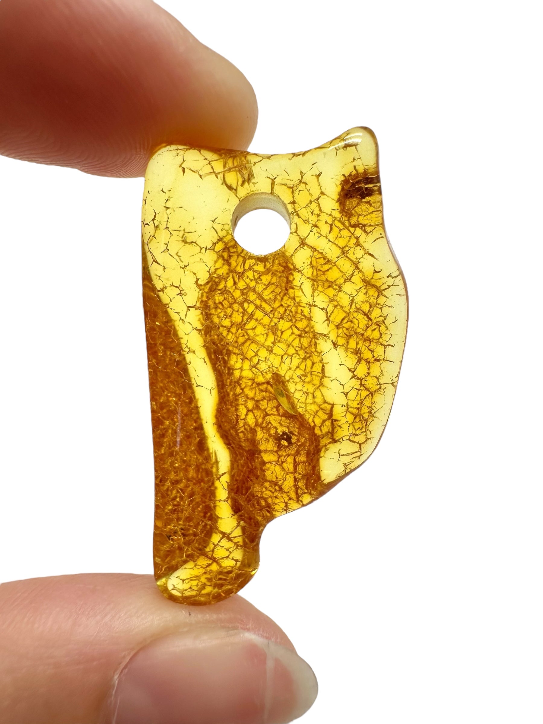 Amber with a drilled hole for hanging 2,5g – Lithuania - JND87