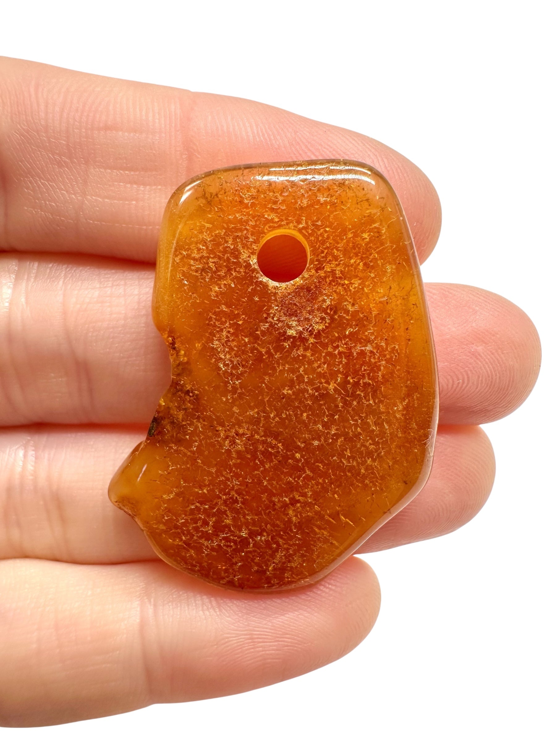 Amber with a drilled hole for hanging 3,2g – Lithuania - JND88