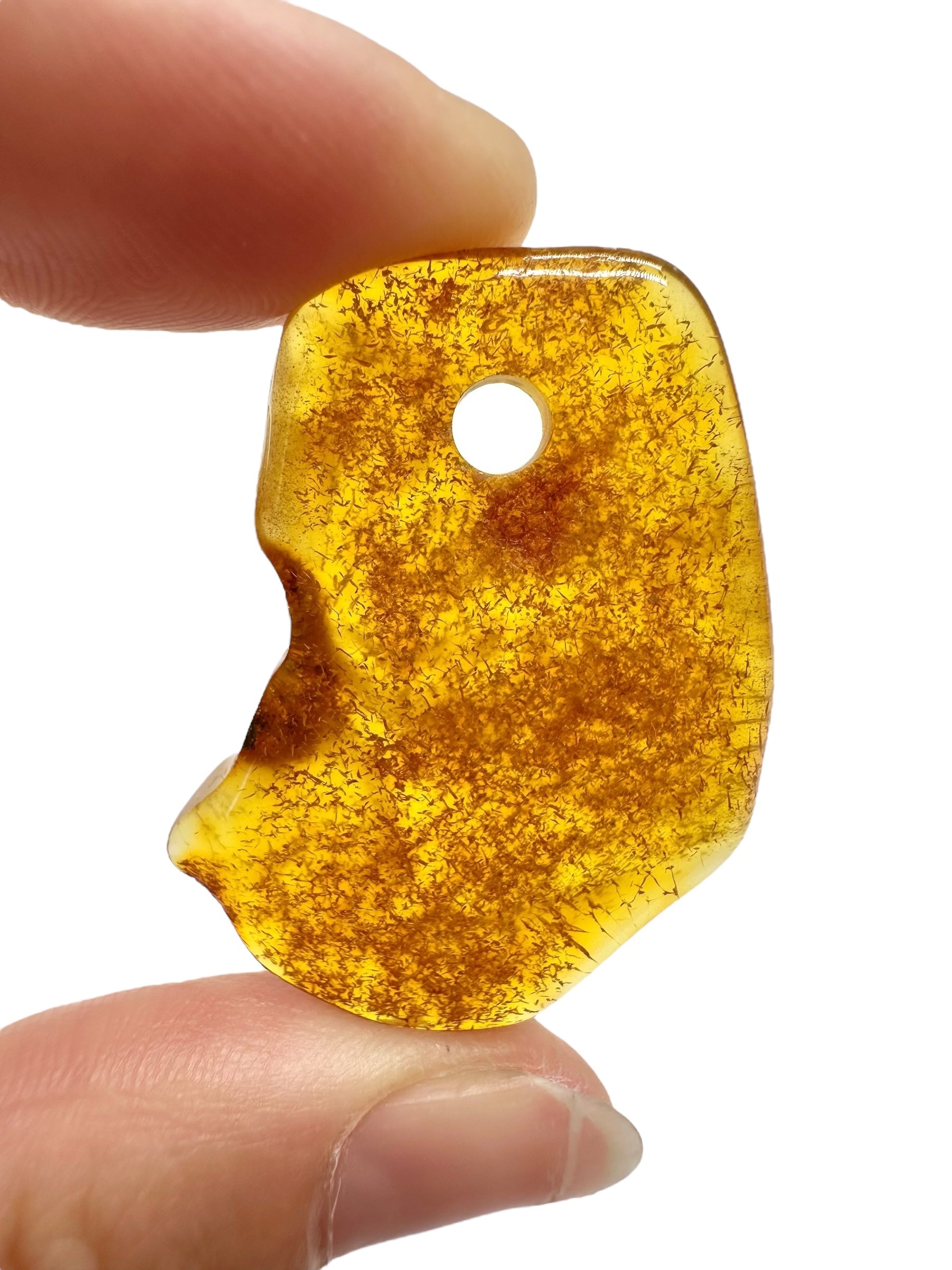 Amber with a drilled hole for hanging 3,2g – Lithuania - JND88