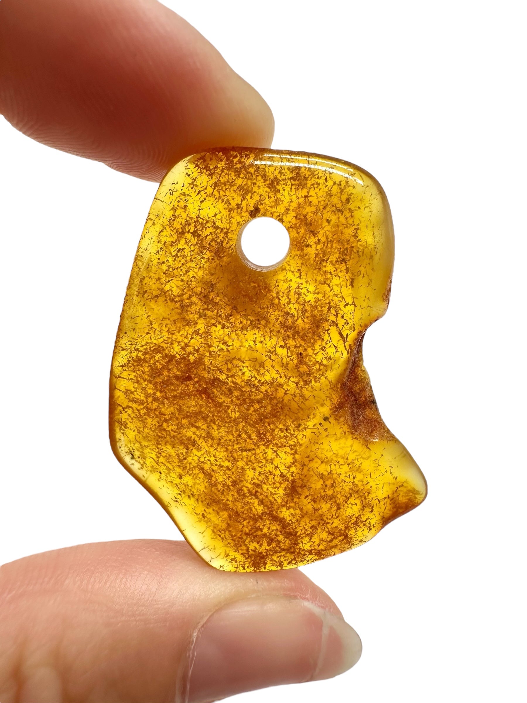 Amber with a drilled hole for hanging 3,2g – Lithuania - JND88