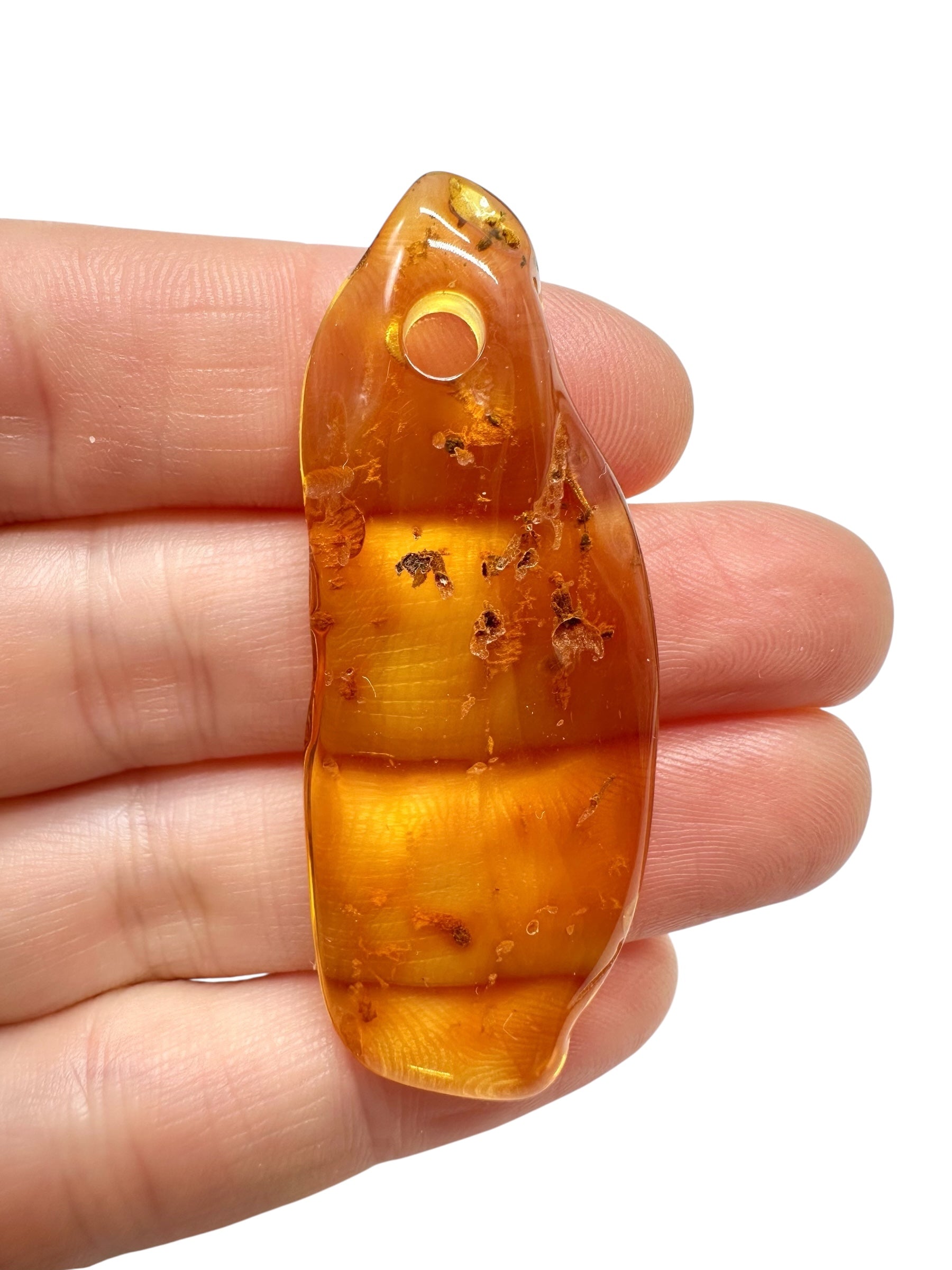 Amber with a drilled hole for hanging 3,5g – Lithuania