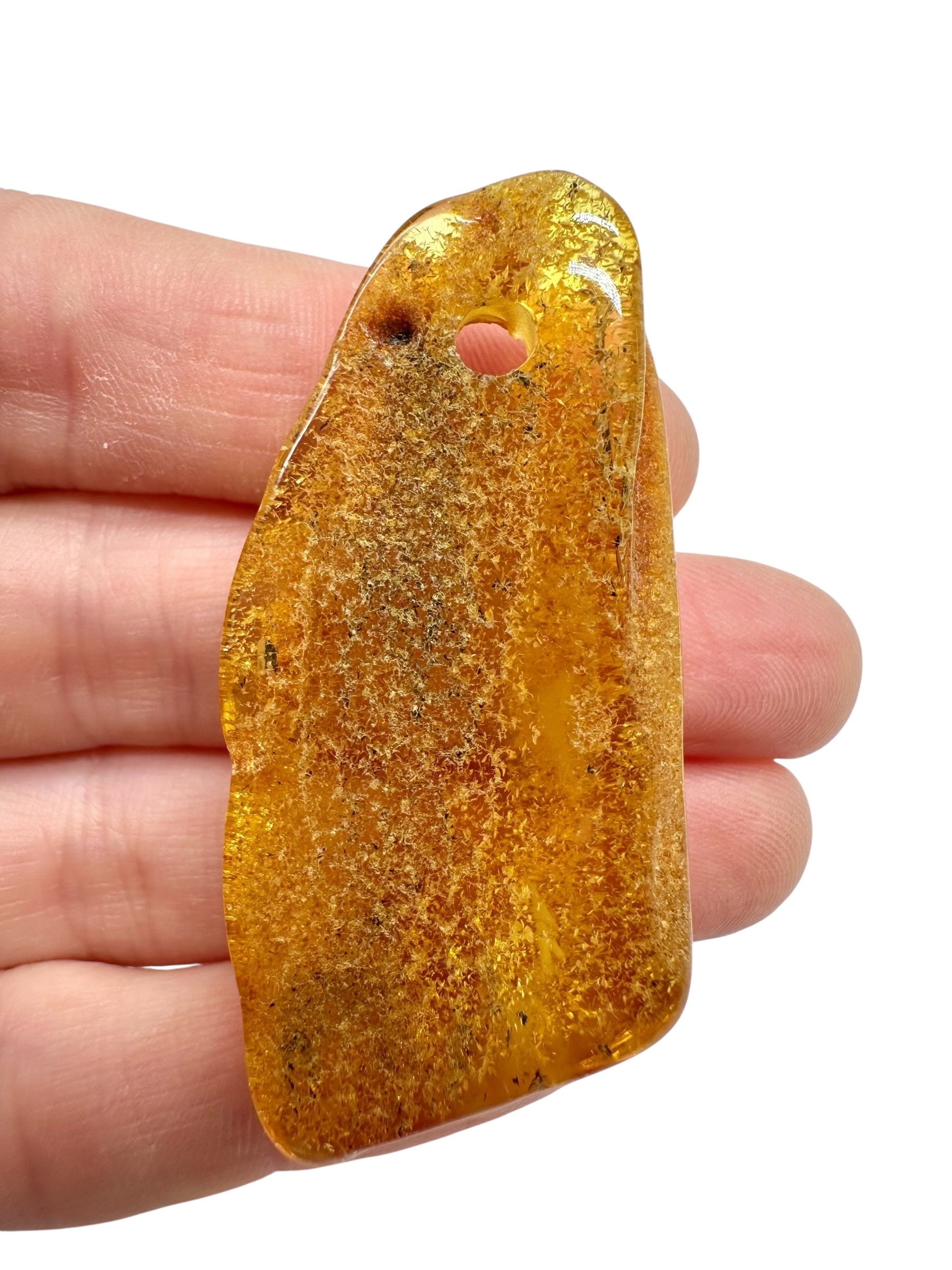 Amber with a drilled hole for hanging 6,3g – Lithuania