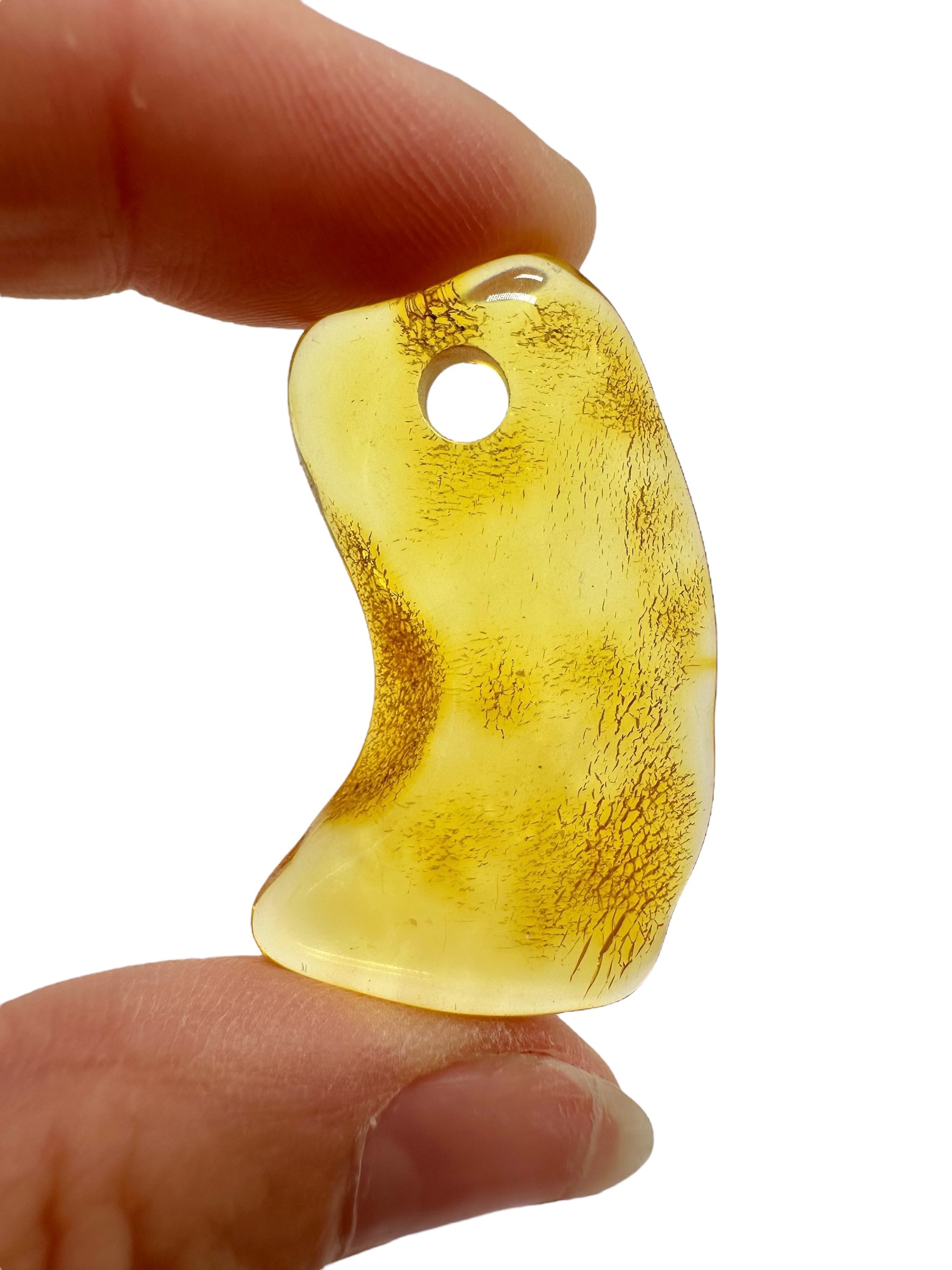Amber with a drilled hole for hanging 2,5g – Lithuania - JND99