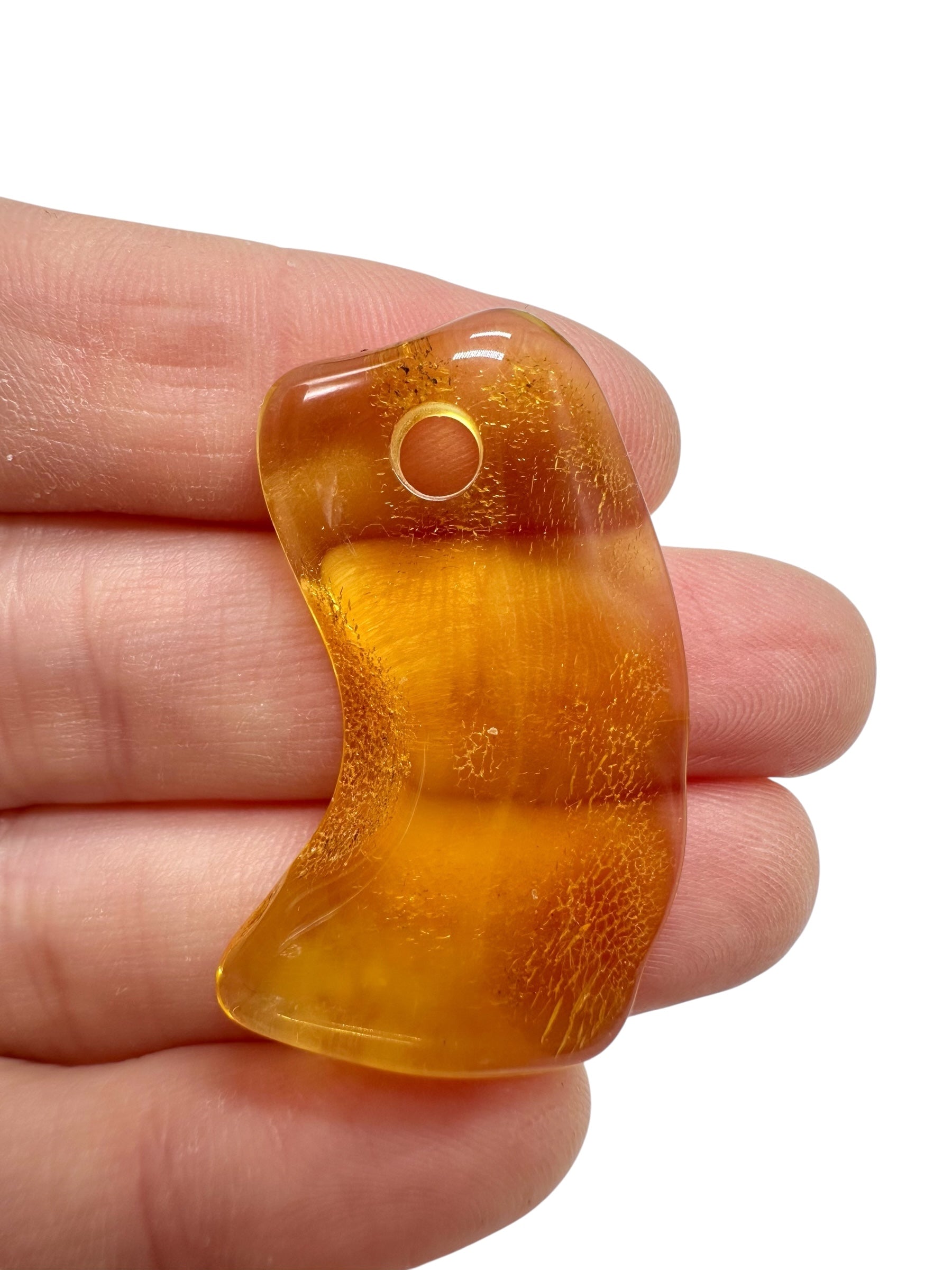 Amber with a drilled hole for hanging 2,5g – Lithuania