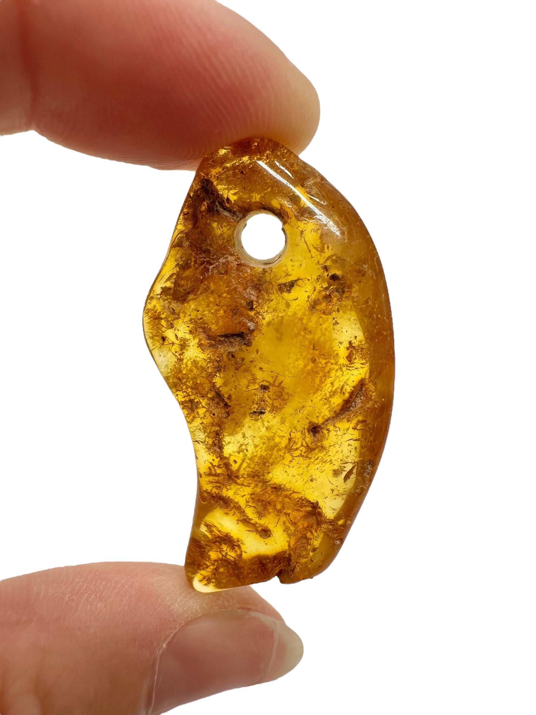 Amber with a drilled hole for hanging 3,6g – Lithuania - JND100