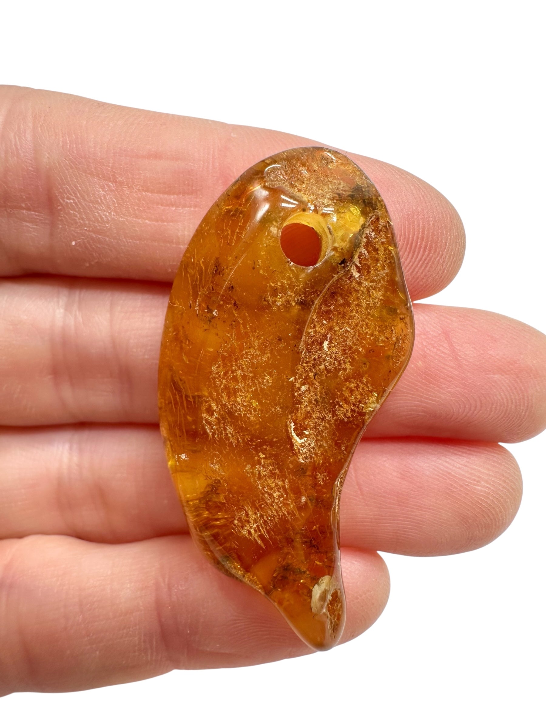 Amber with a drilled hole for hanging 3,6g – Lithuania
