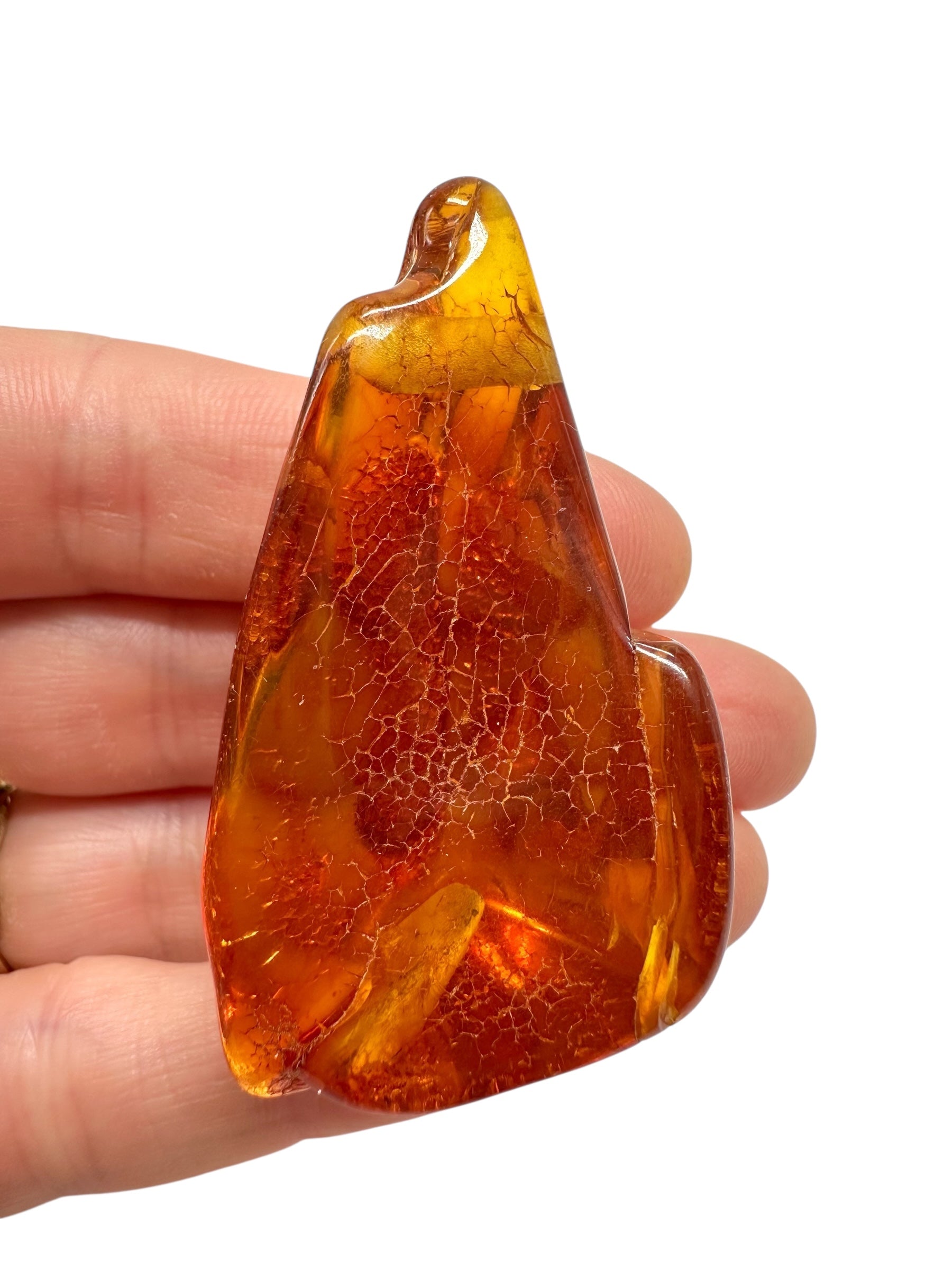 Amber with a drilled hole for hanging 11,9g – Lithuania - JND104