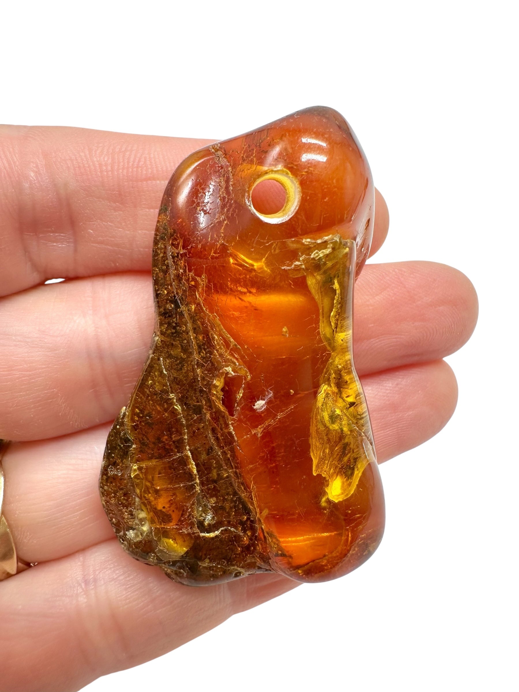 Amber with a drilled hole for hanging 10g – Lithuania - JND106