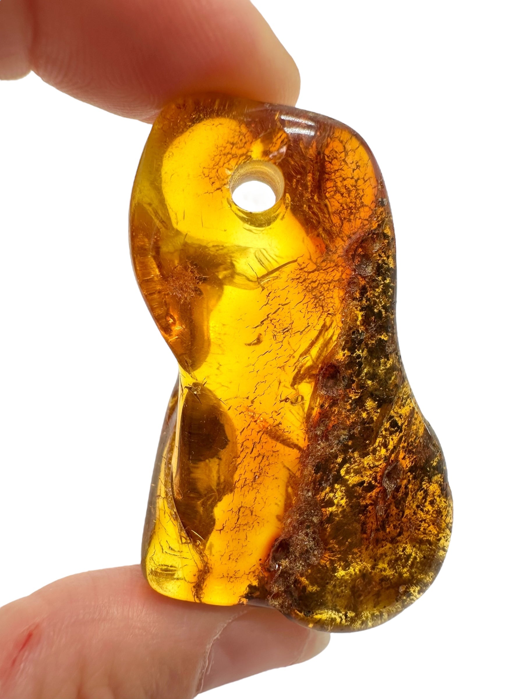 Amber with a drilled hole for hanging 10g – Lithuania - JND106