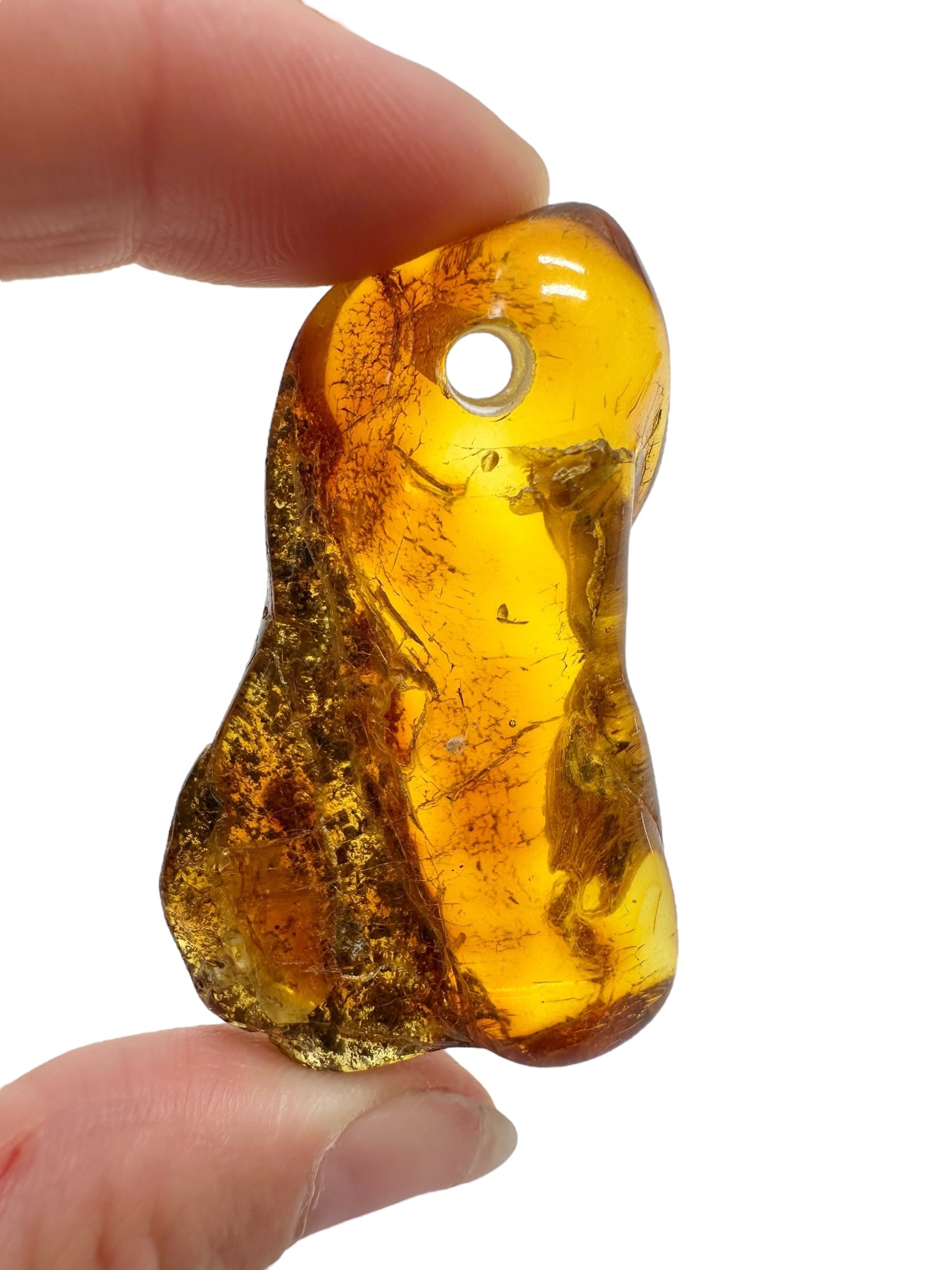 Amber with a drilled hole for hanging 10g – Lithuania - JND106