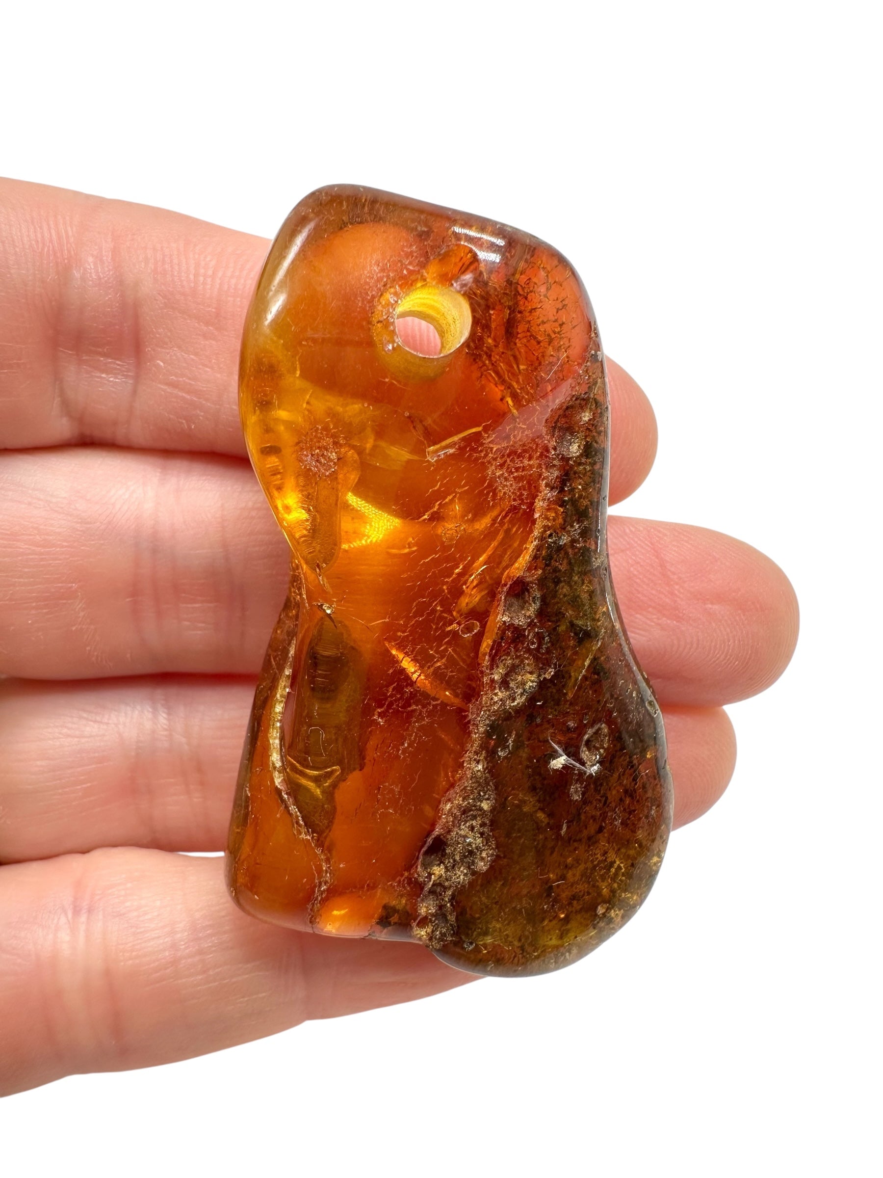 Amber with a drilled hole for hanging 10g – Lithuania