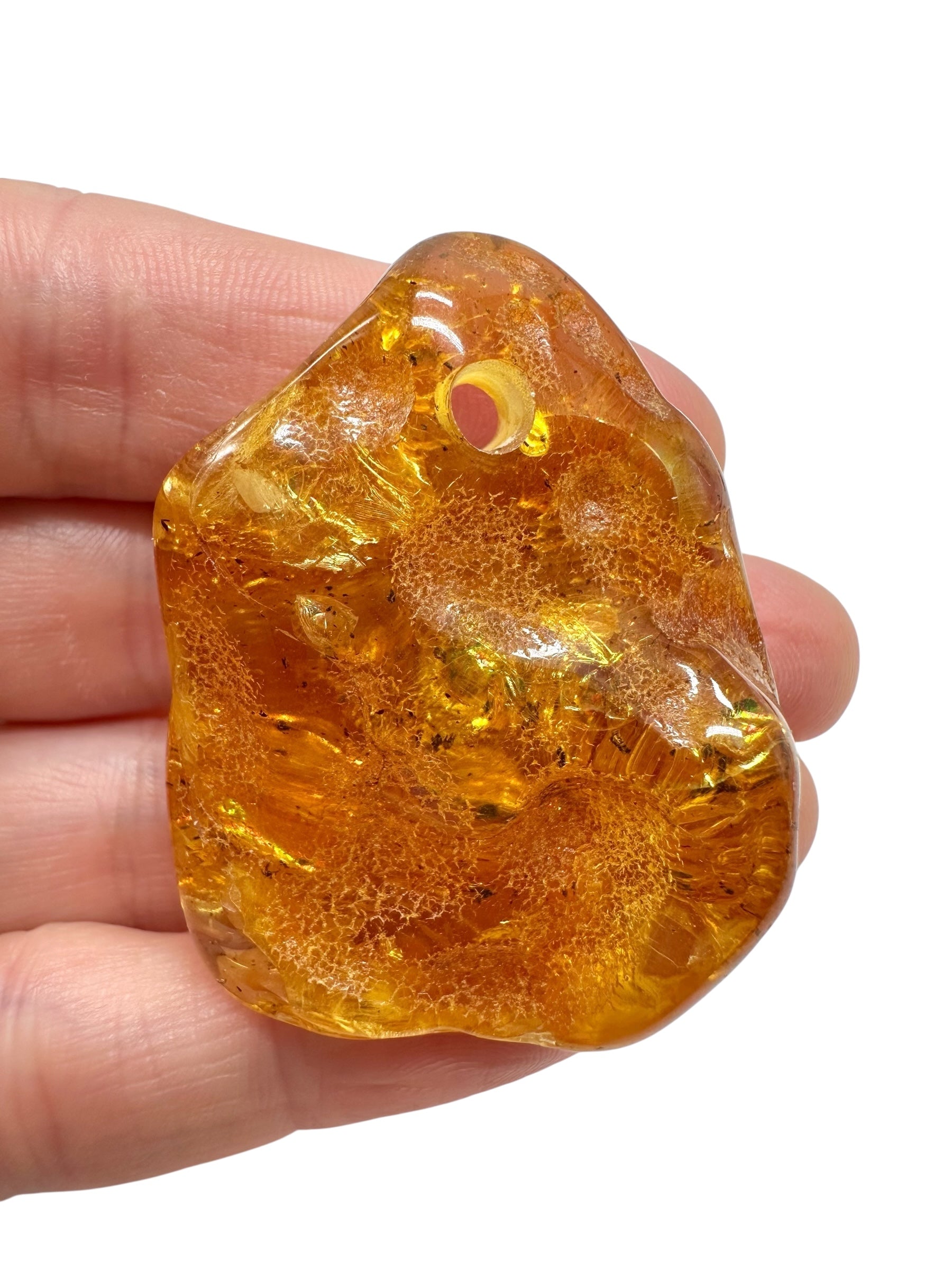 Amber with a drilled hole for hanging 11,3g – Lithuania - JND107