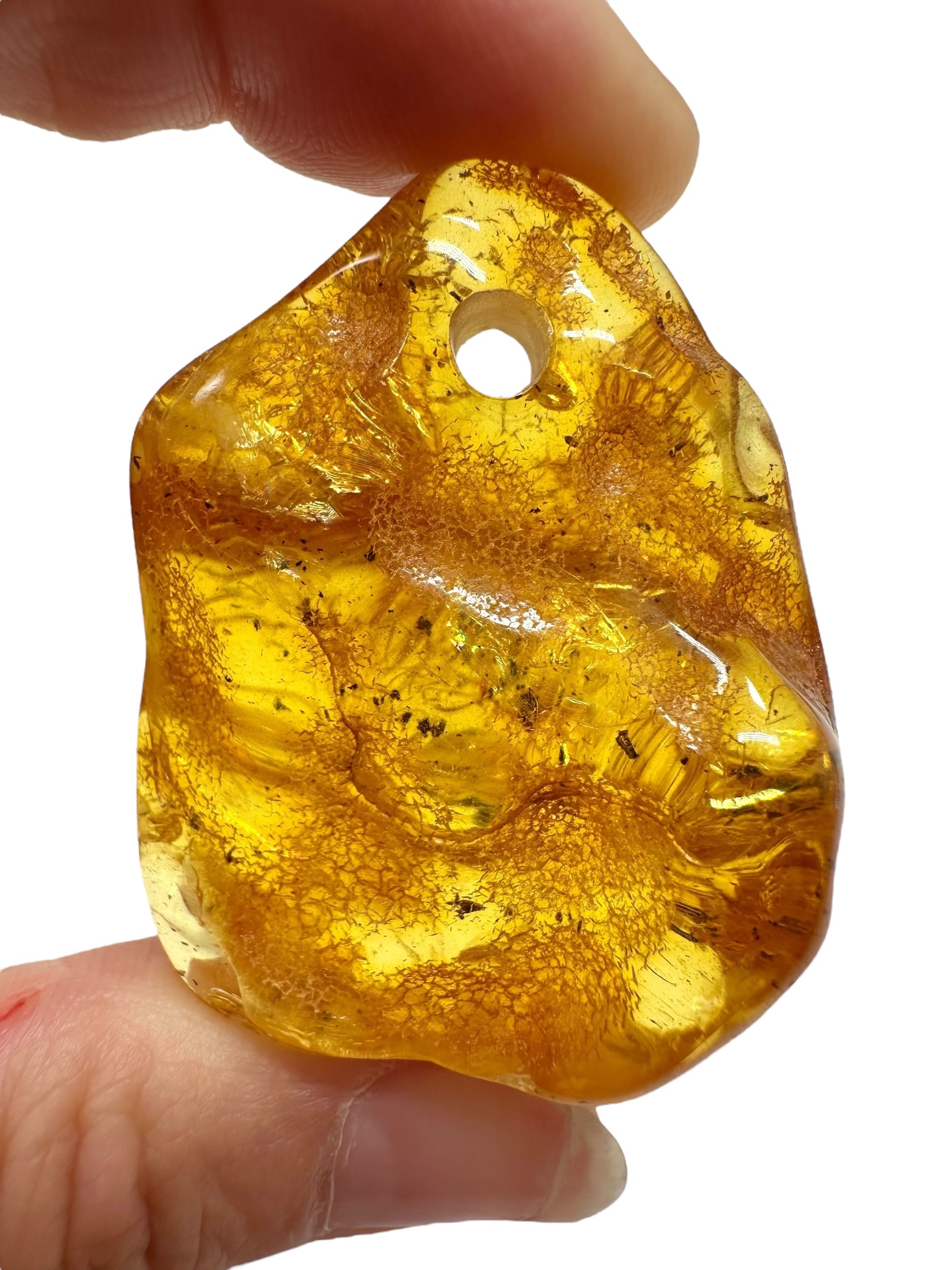 Amber with a drilled hole for hanging 11,3g – Lithuania - JND107