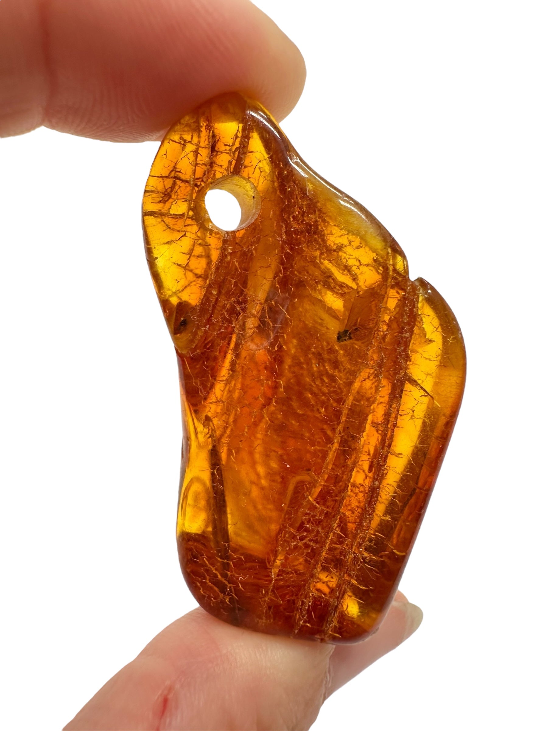 Amber with a drilled hole for hanging 12,5g – Lithuania - JND108