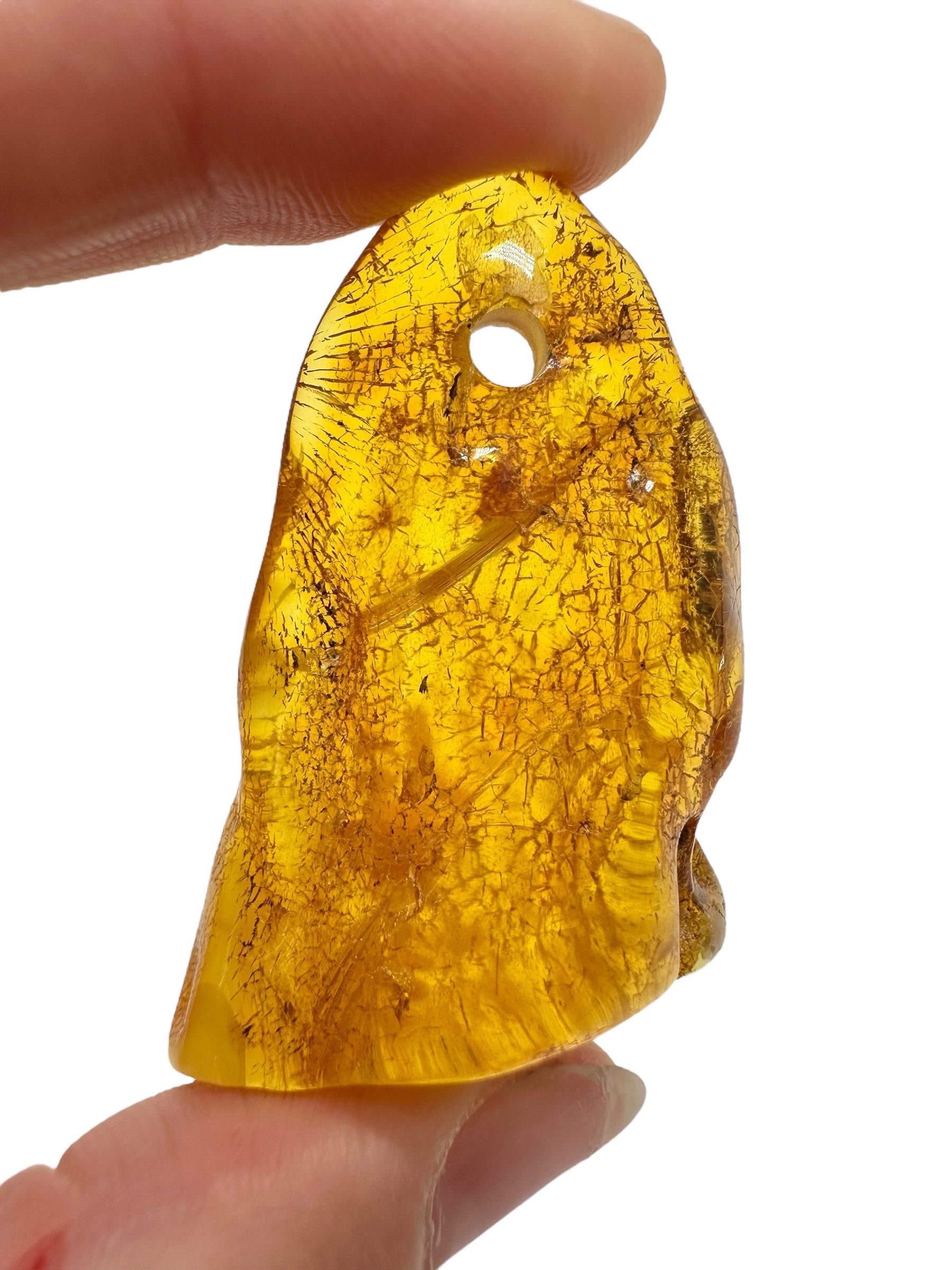 Amber with a drilled hole for hanging 8,4g – Lithuania - JND109