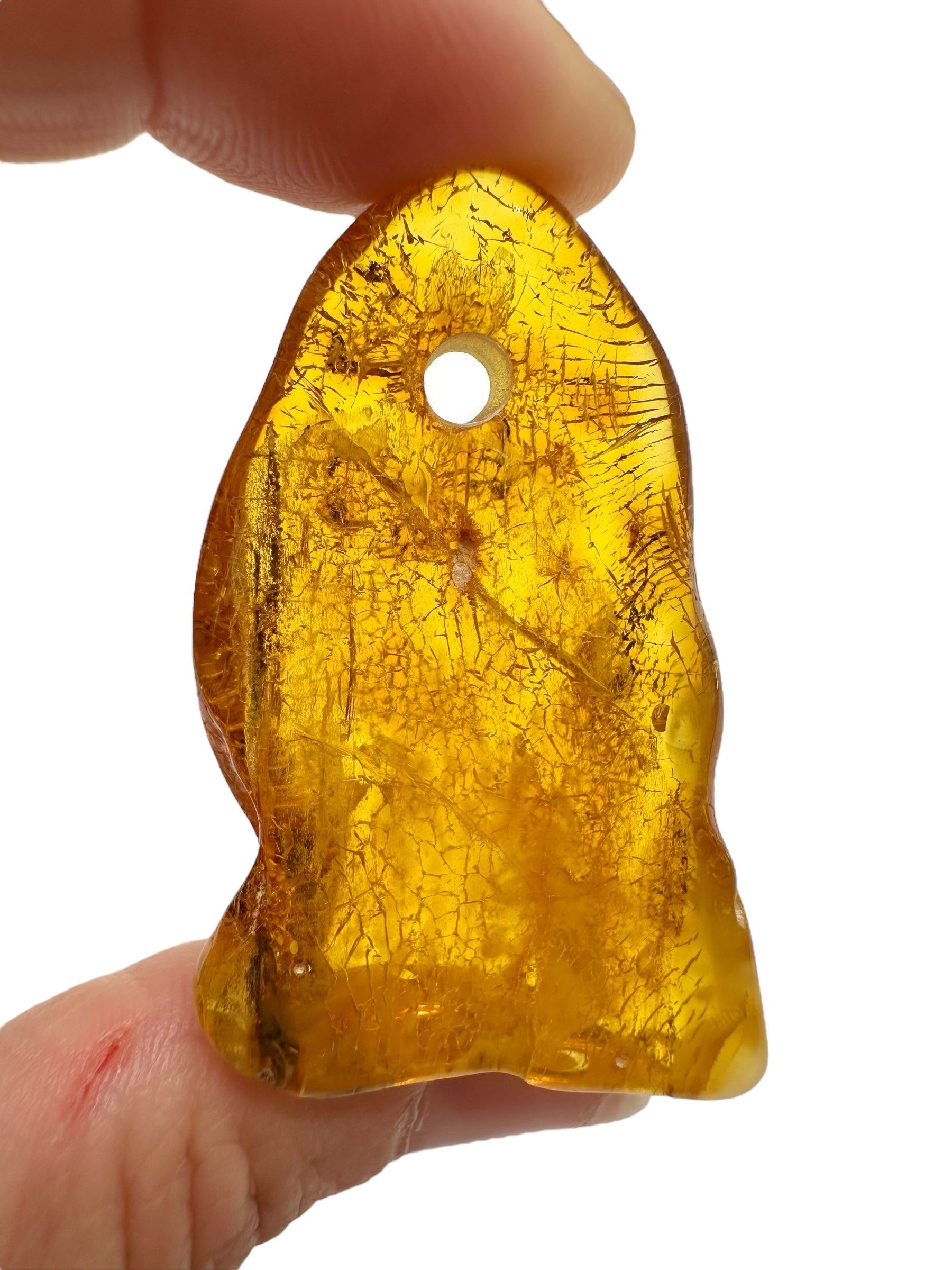 Amber with a drilled hole for hanging 8,4g – Lithuania - JND109