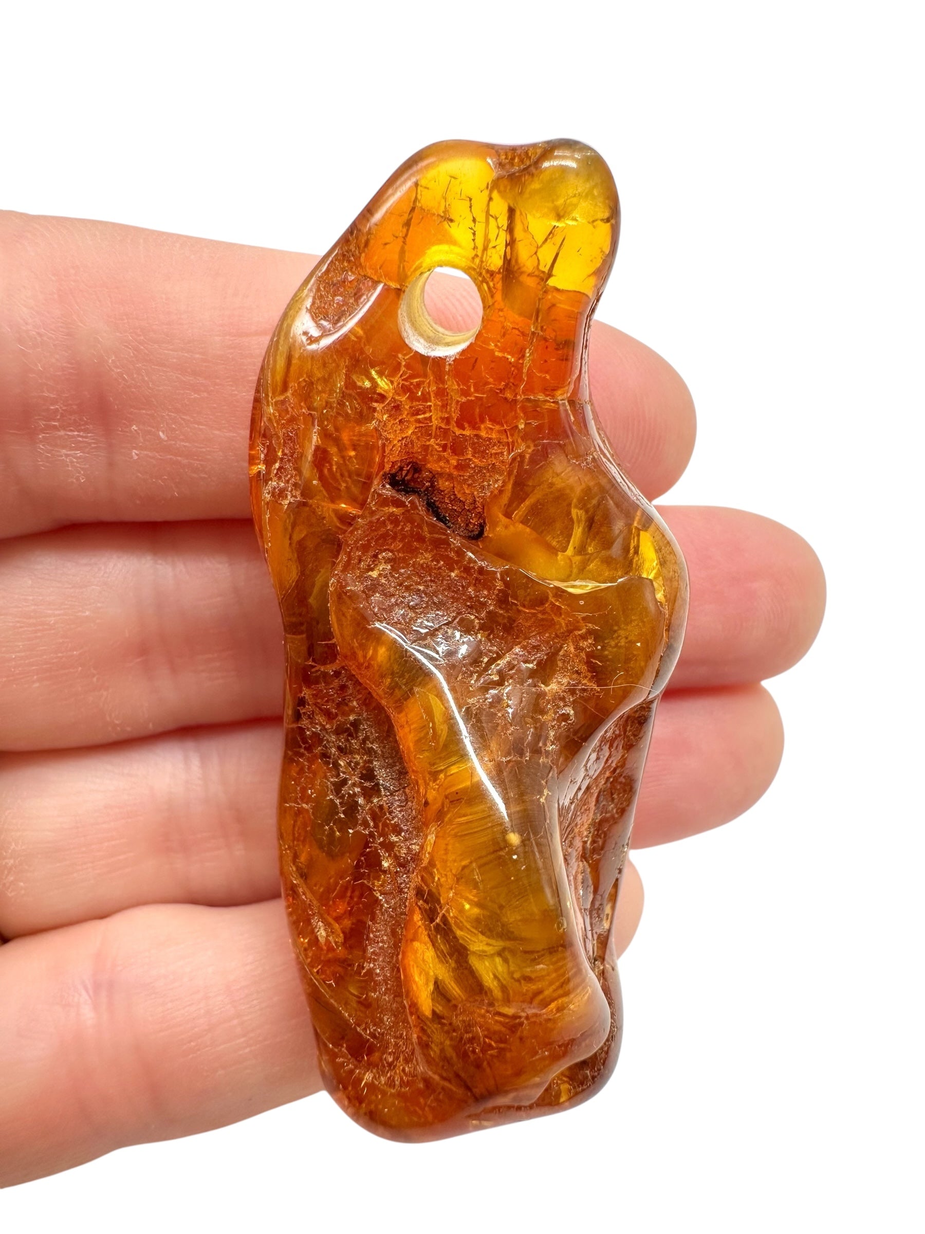 Amber with a drilled hole for hanging 10g – Lithuania - JND110