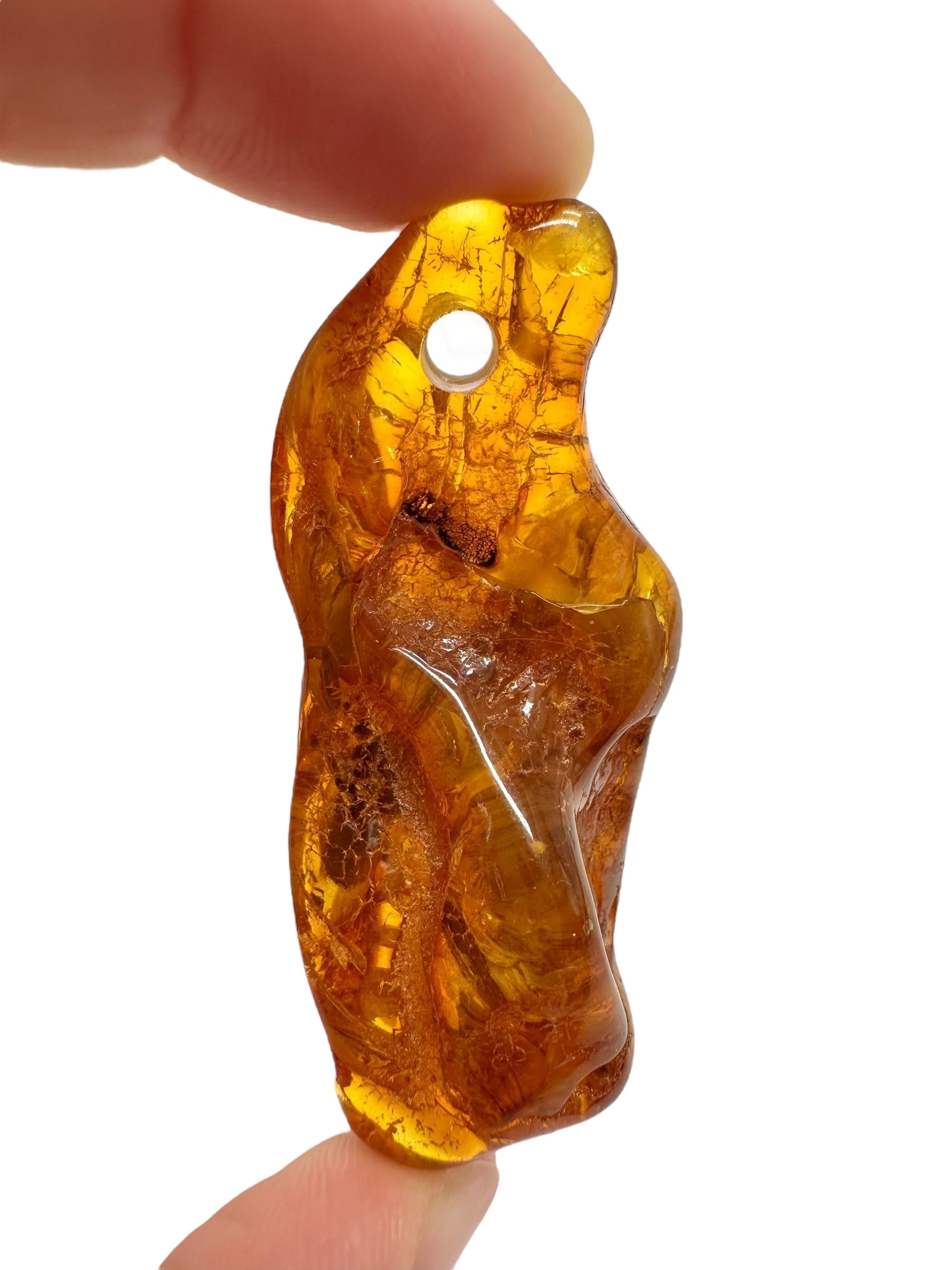 Amber with a drilled hole for hanging 10g – Lithuania - JND110