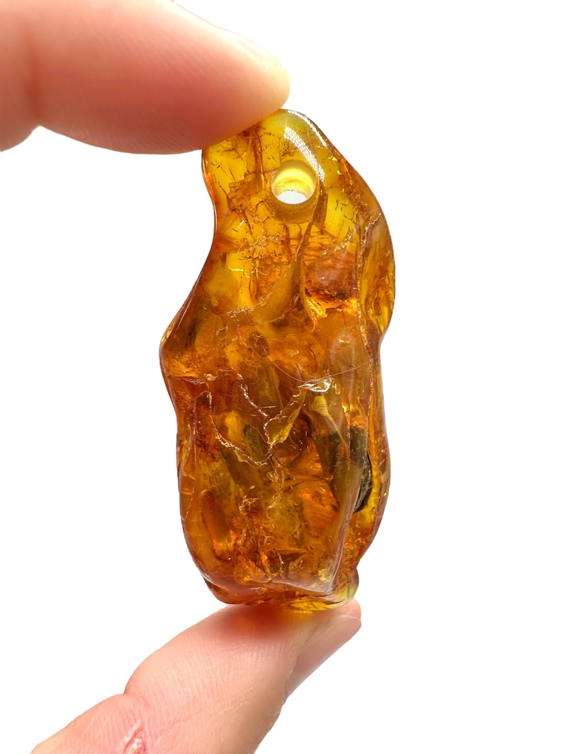 Amber with a drilled hole for hanging 10g – Lithuania - JND110