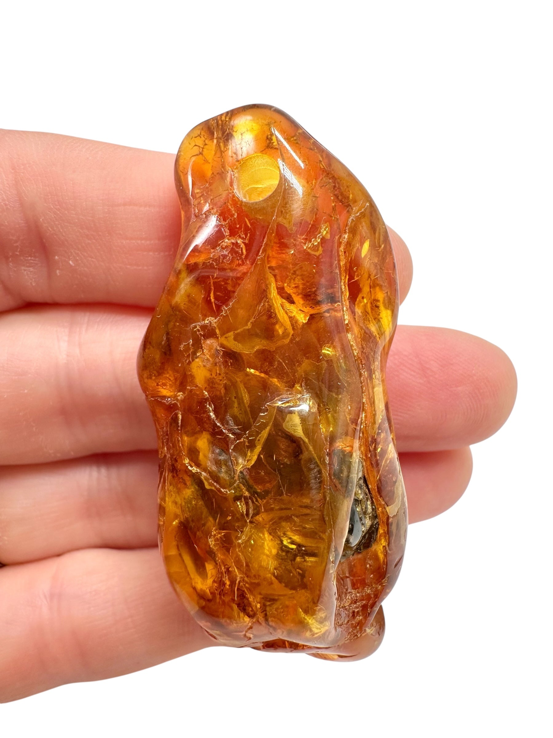Amber with a drilled hole for hanging 10g – Lithuania