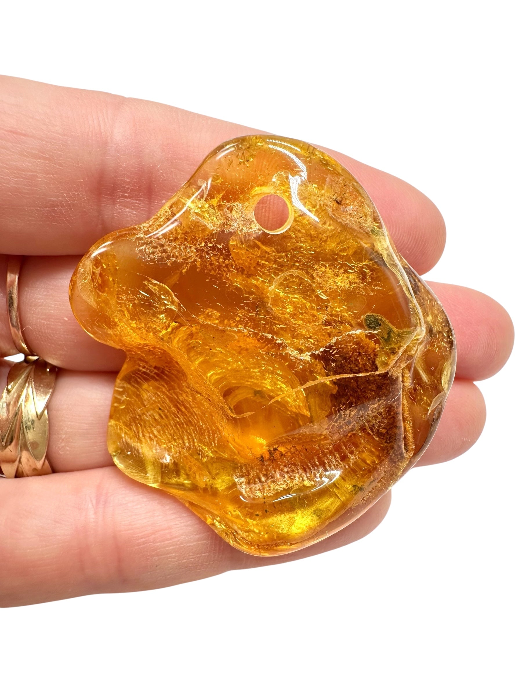Amber with a drilled hole for hanging 12,9g – Lithuania