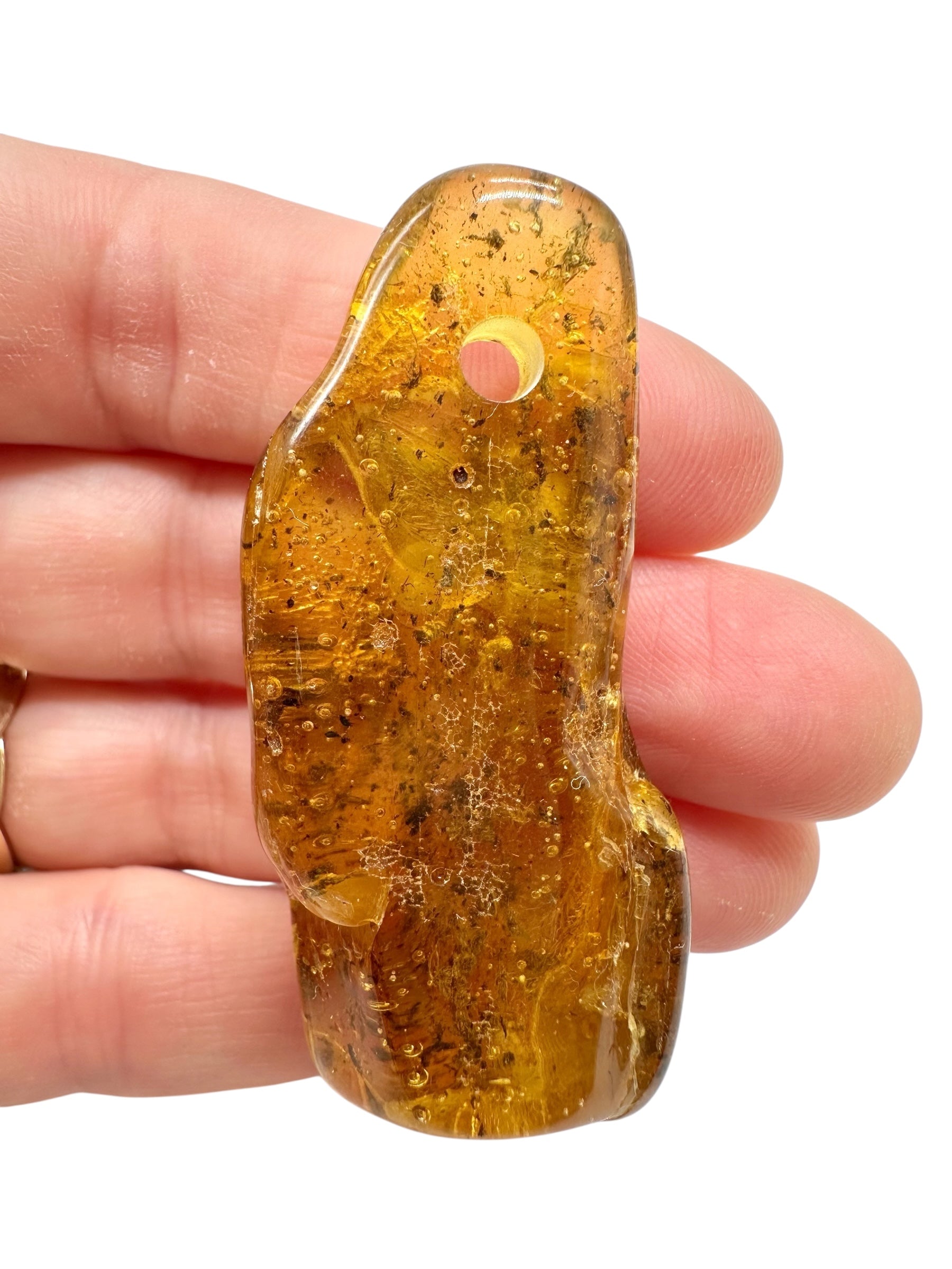 Amber with a drilled hole for hanging 10,4g – Lithuania - JND112