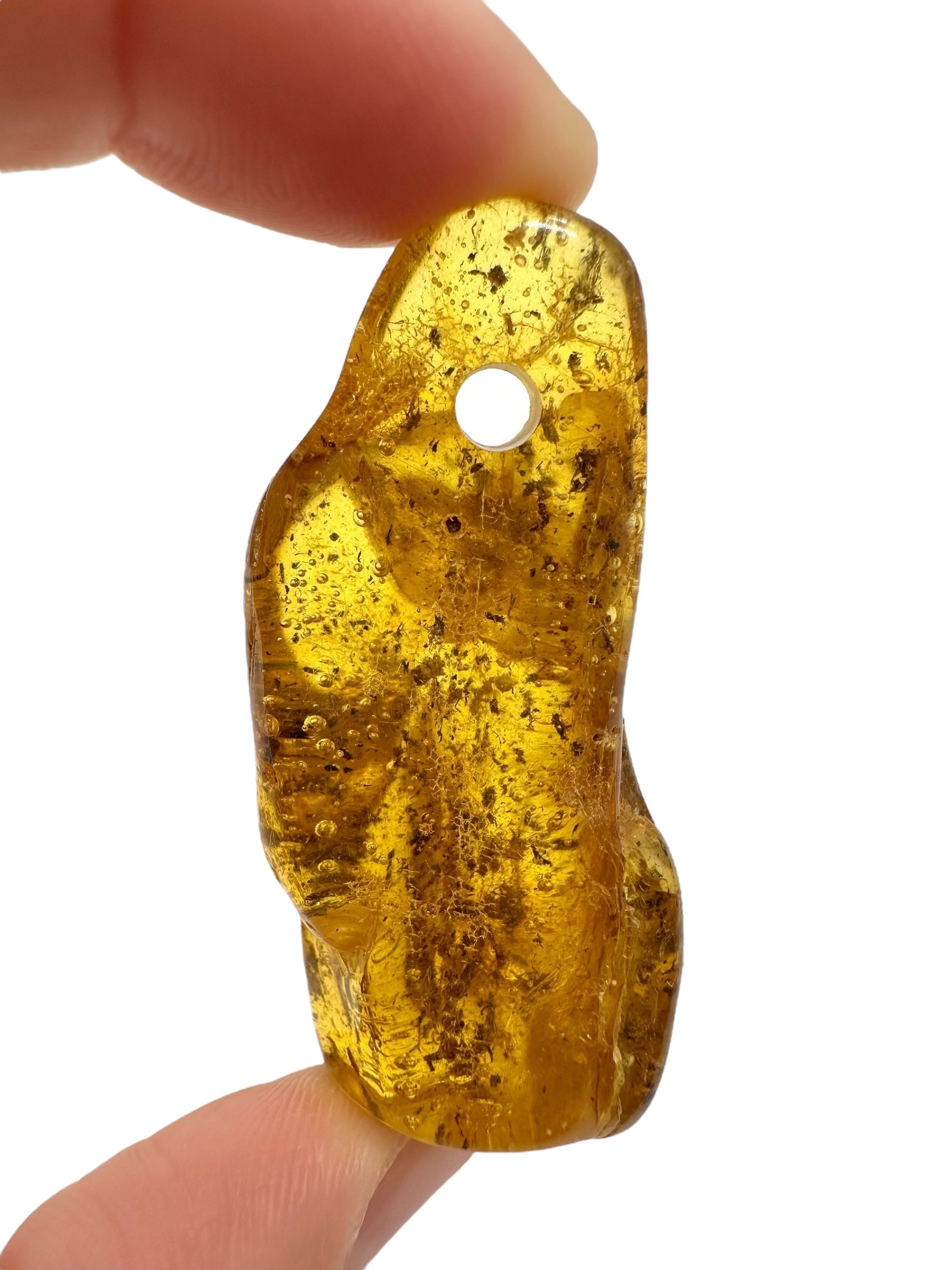 Amber with a drilled hole for hanging 10,4g – Lithuania - JND112