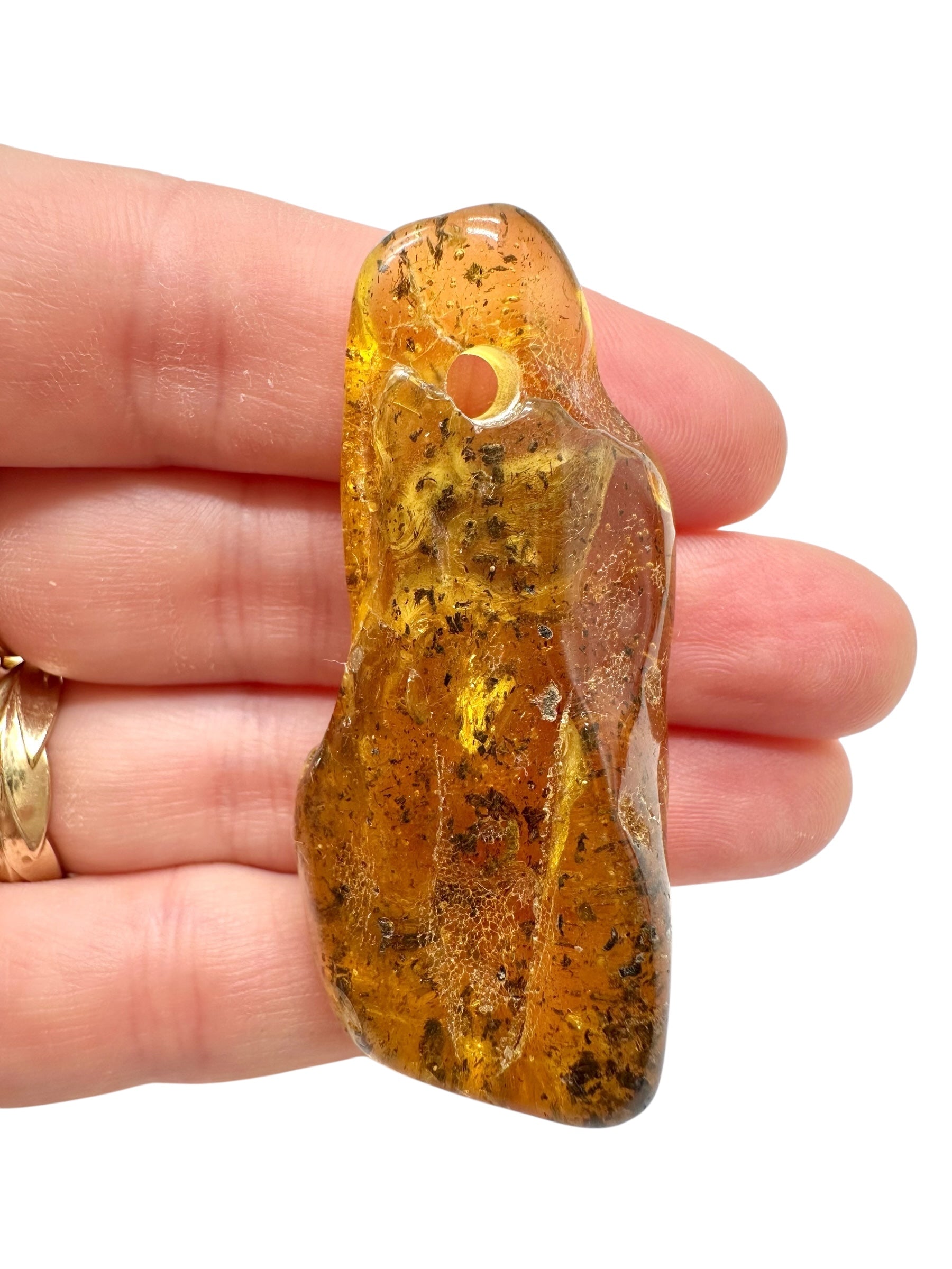 Amber with a drilled hole for hanging 10,4g – Lithuania