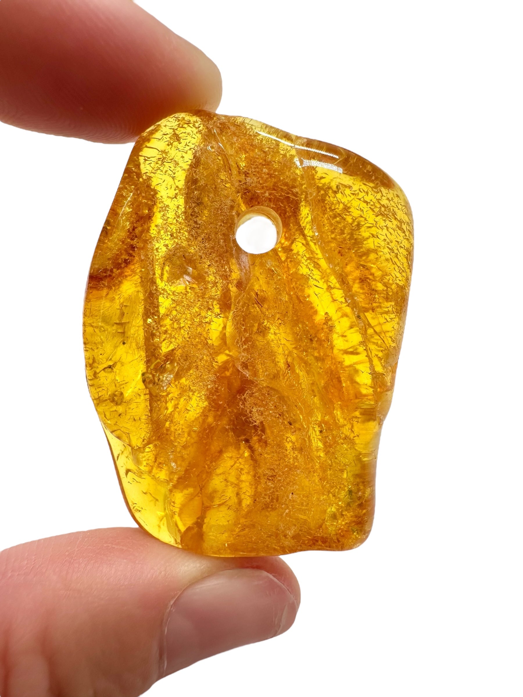 Amber with a drilled hole for hanging 10g – Lithuania - JND113