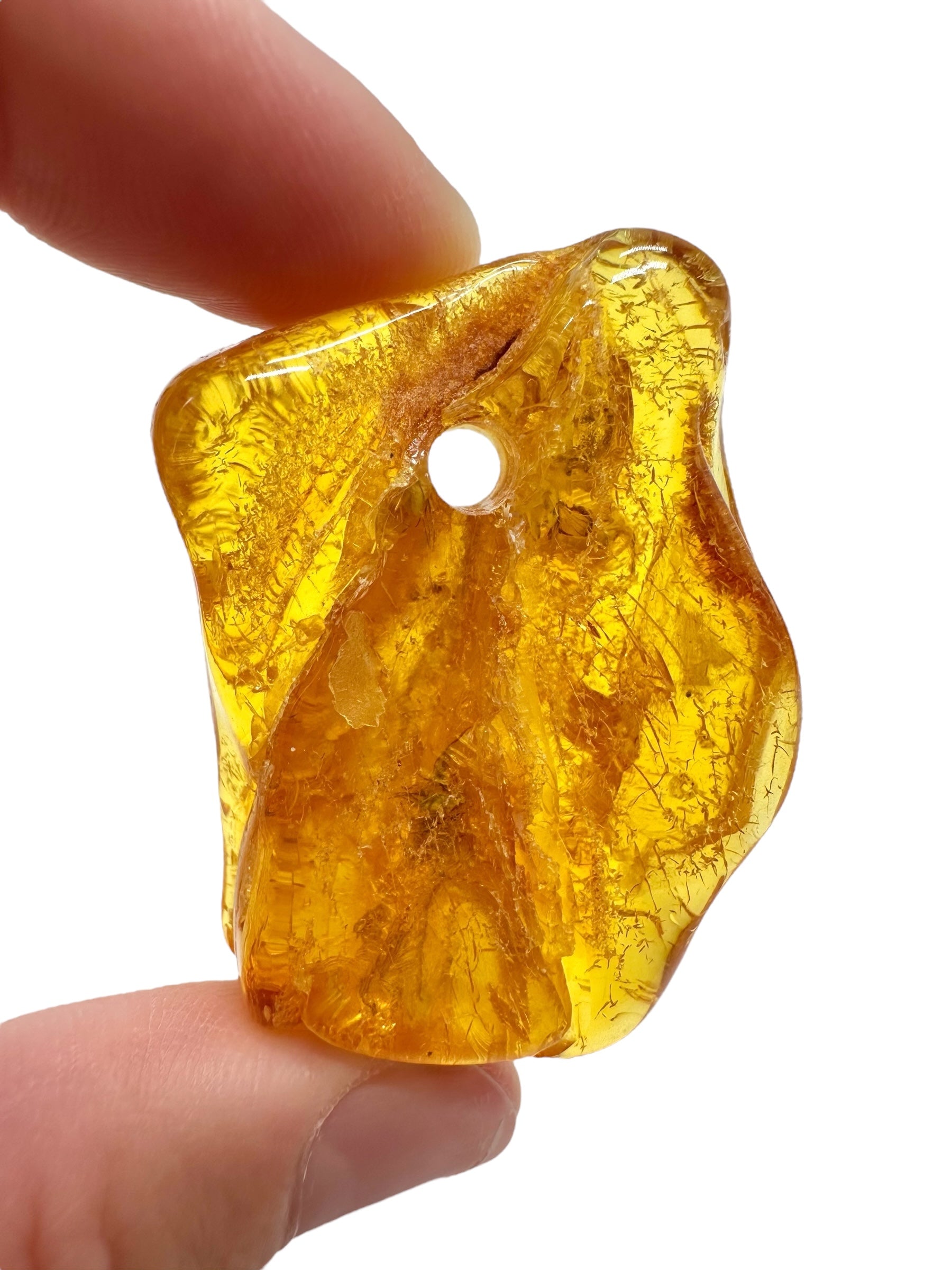 Amber with a drilled hole for hanging 10g – Lithuania - JND113