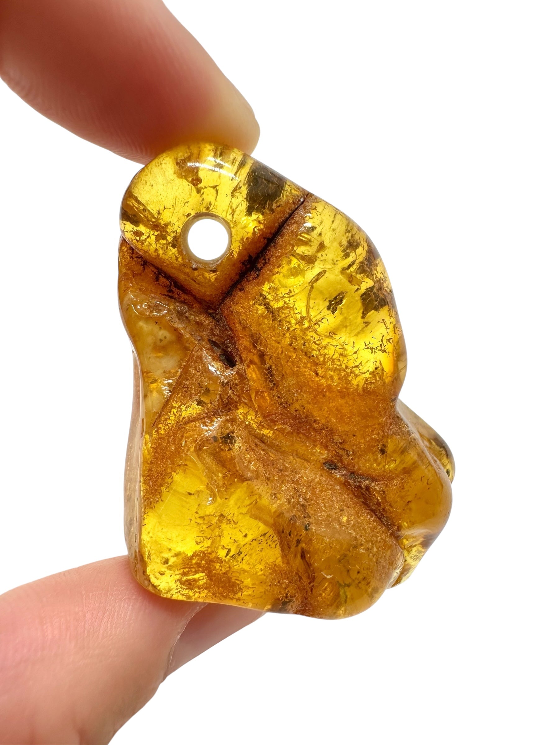 Amber with a drilled hole for hanging 13,7g – Lithuania - JND114