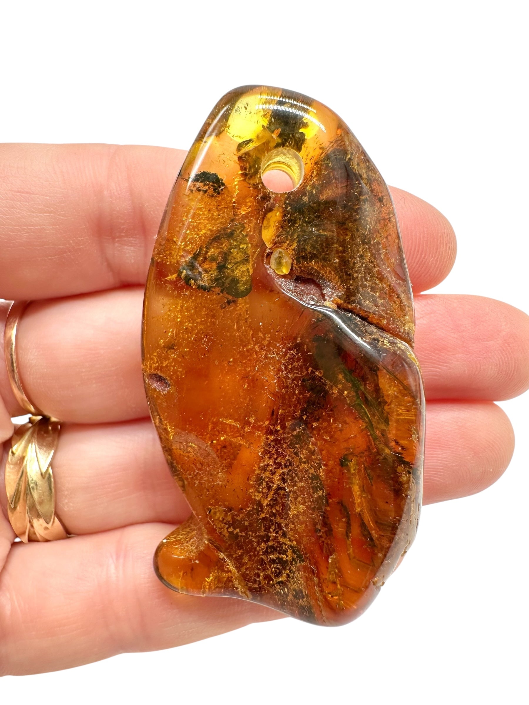 Amber with a drilled hole for hanging 13g – Lithuania